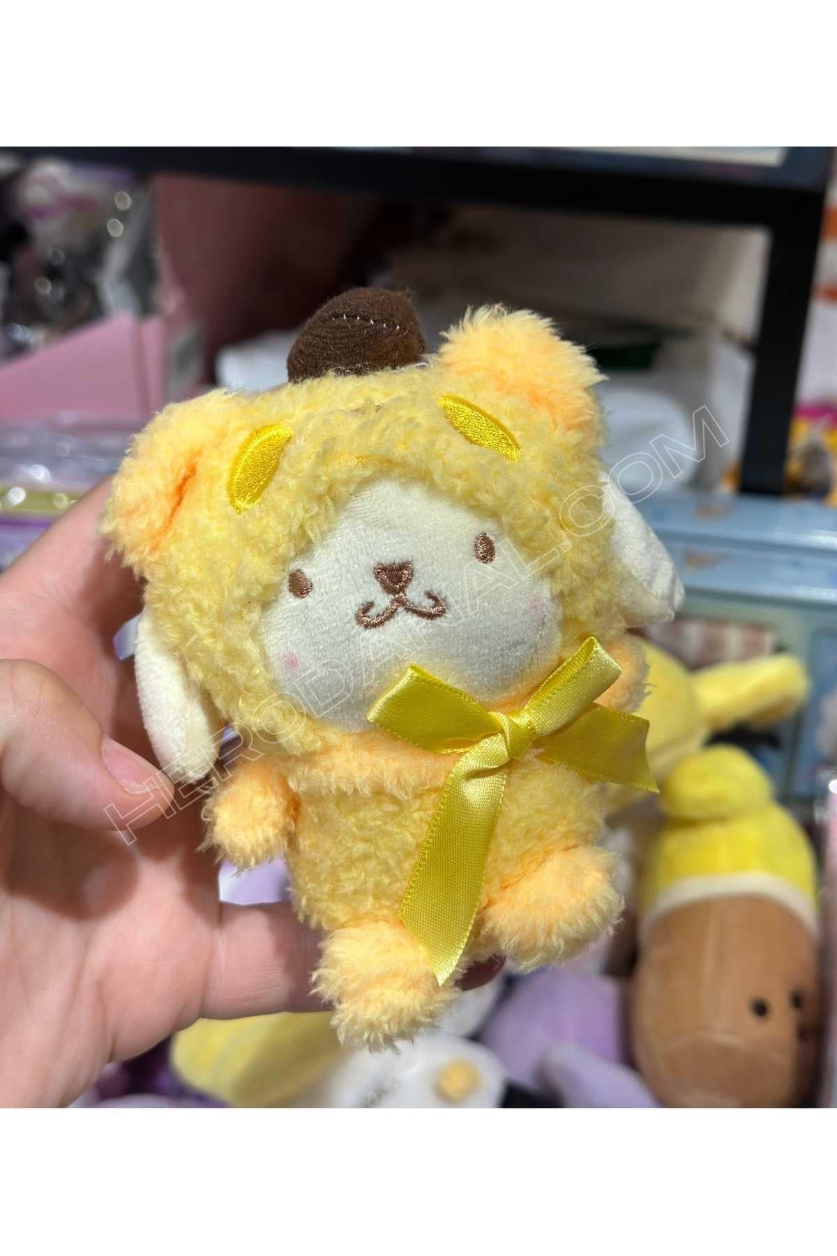 Sanrio Pompompurin Peluş Anahtarlık