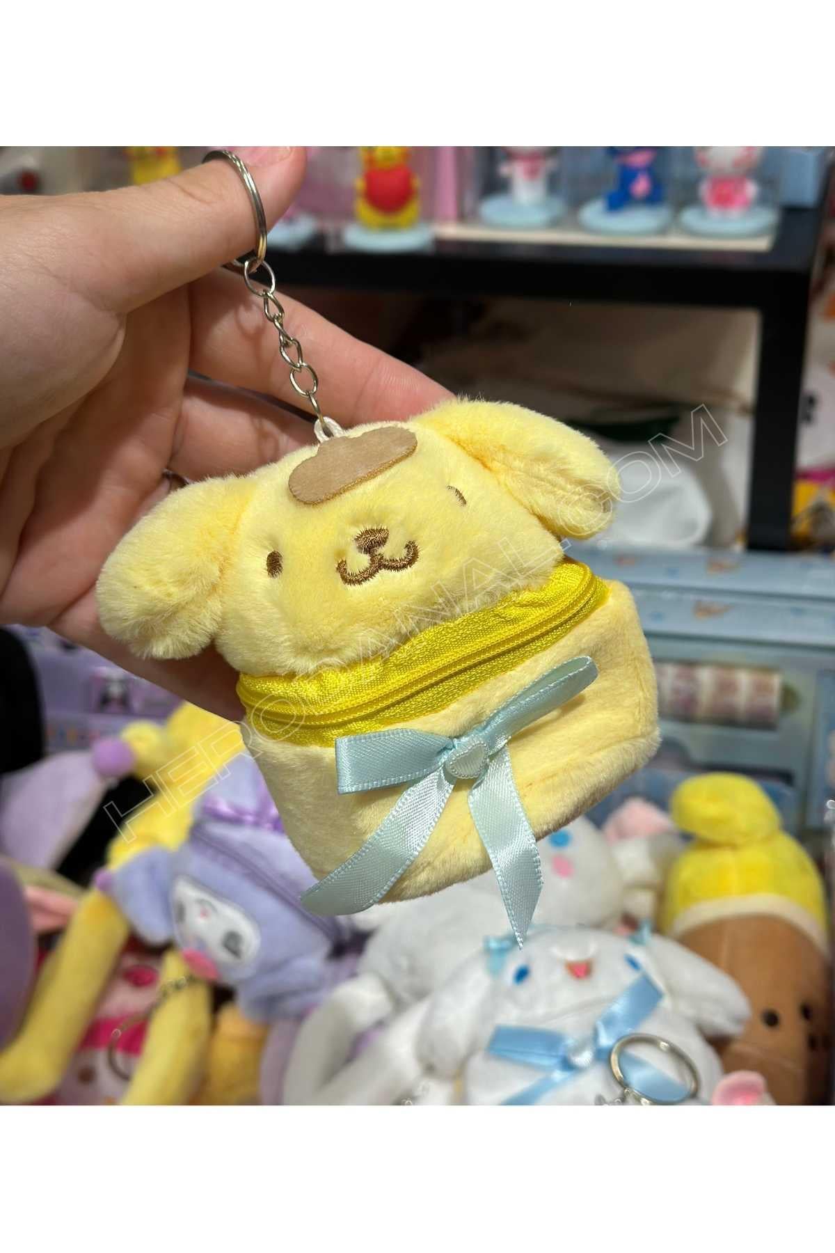 Sanrio Pompompurin Peluş Cüzdan Anahtarlık