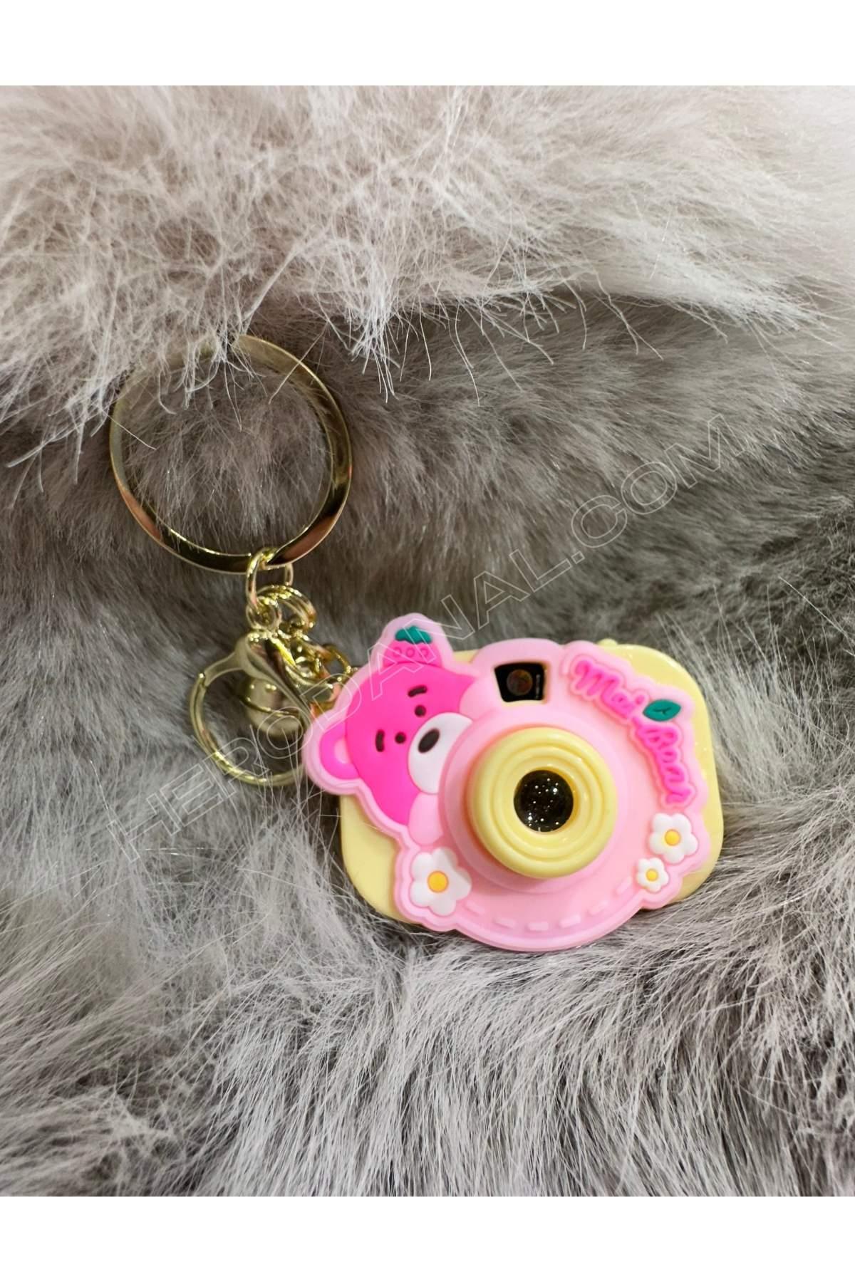Sanrio Resim Yansıtmalı Fotoğraf Makinesi Modelli Anahtarlık - Ayıcık