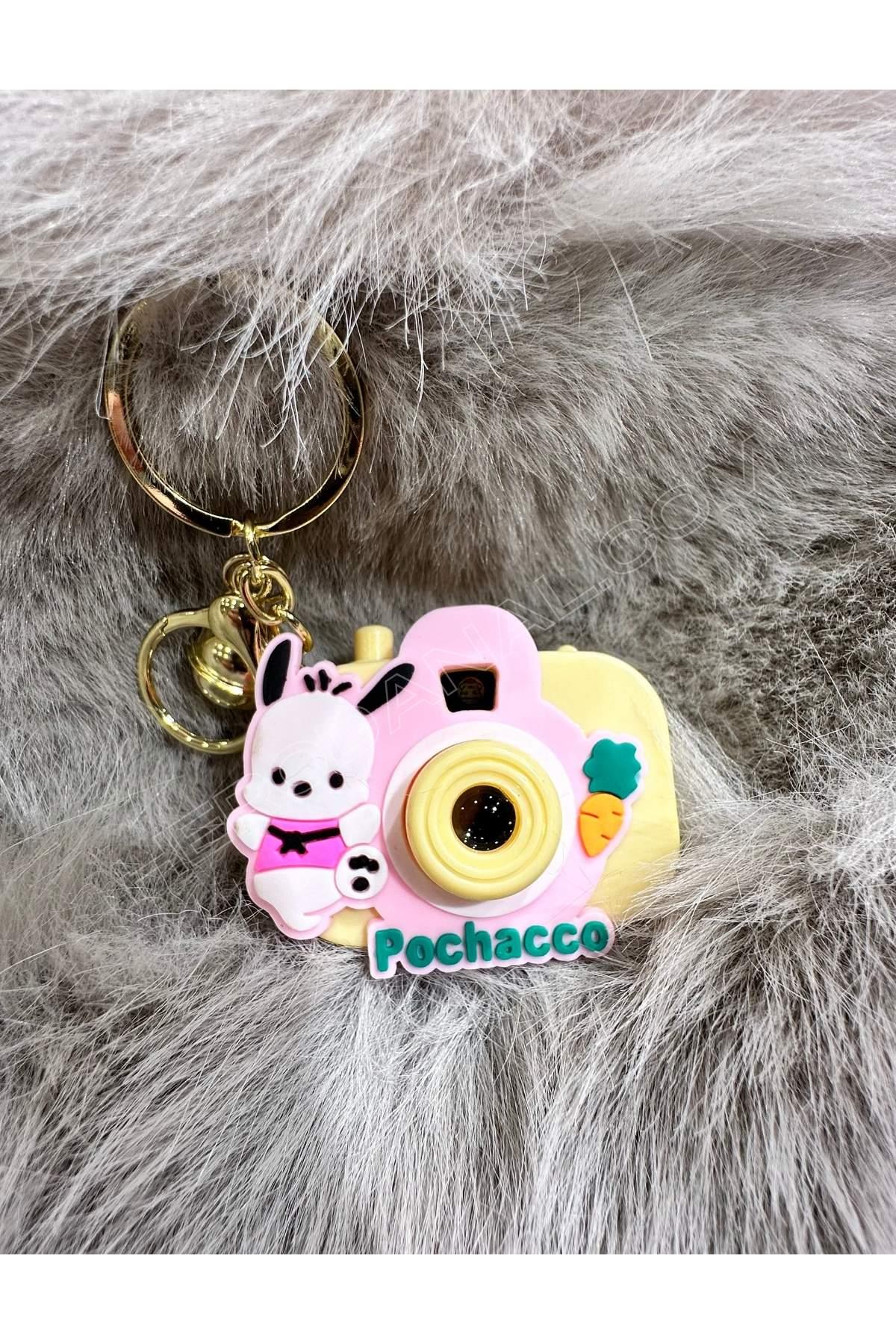 Sanrio Resim Yansıtmalı Fotoğraf Makinesi Modelli Anahtarlık - Pochacco