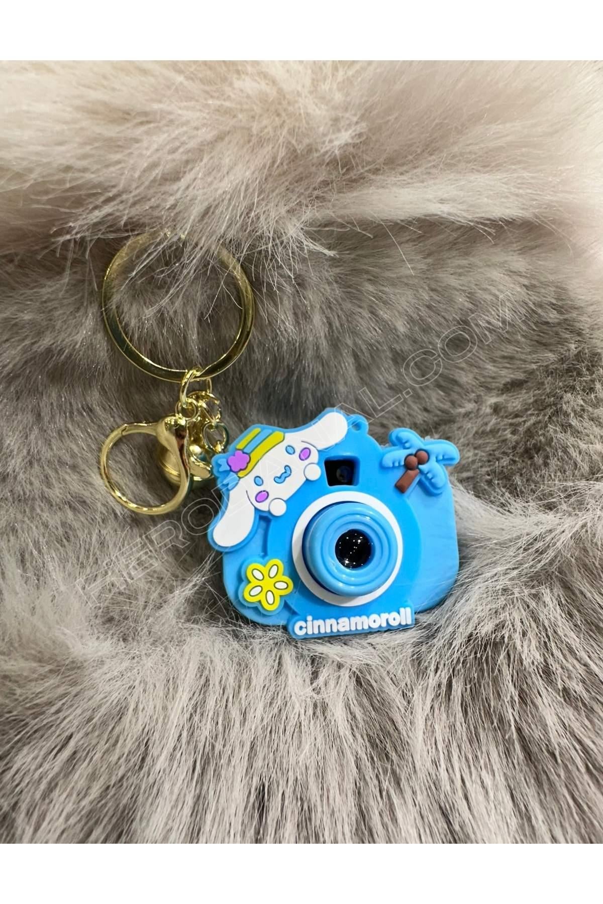 Sanrio Resim Yansıtmalı Fotoğraf Makinesi Modelli Anahtarlık - Cinnamoroll