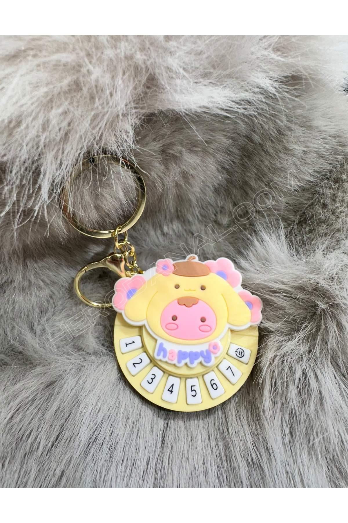 Sanrio Sesli Piyano Modelli Anahtarlık - Pompompurin