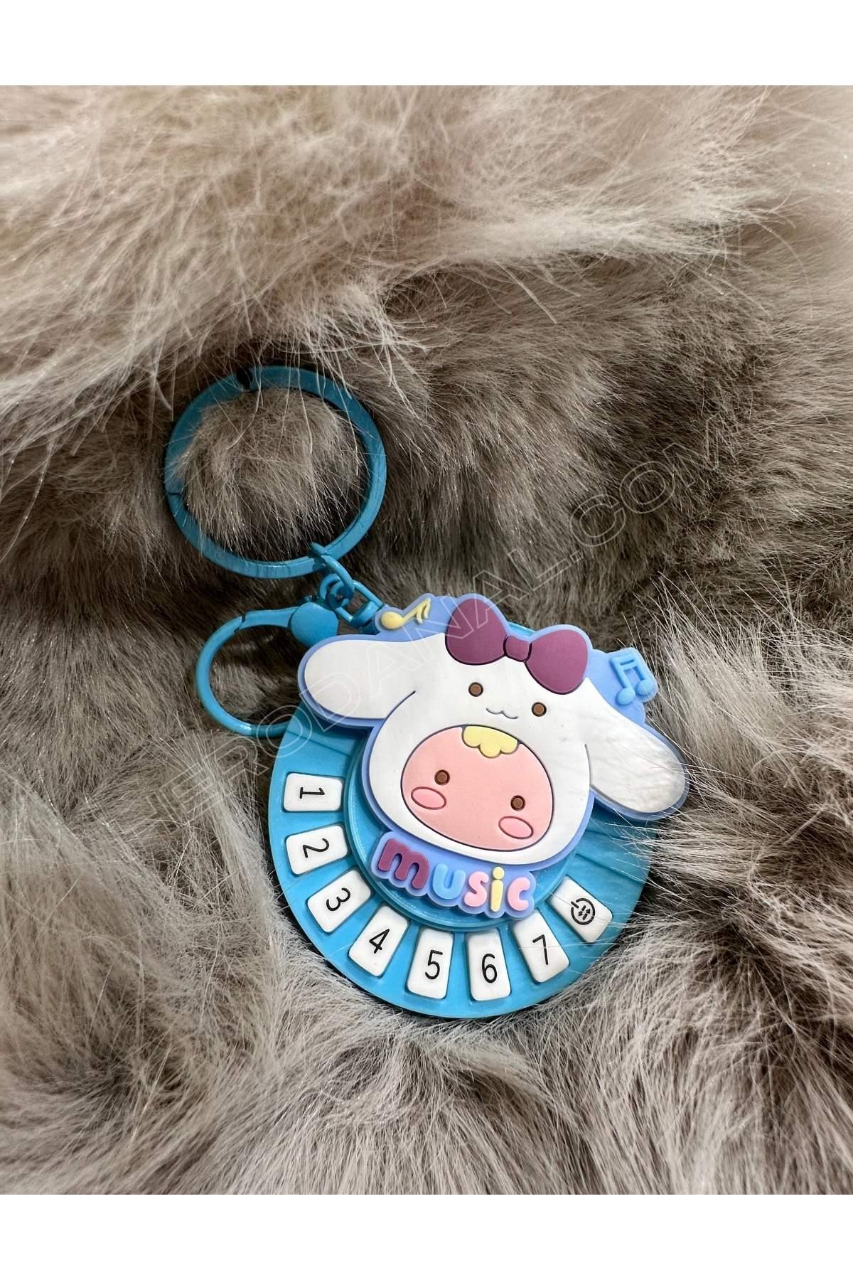 Sanrio Sesli Piyano Modelli Anahtarlık - Cinnamoroll