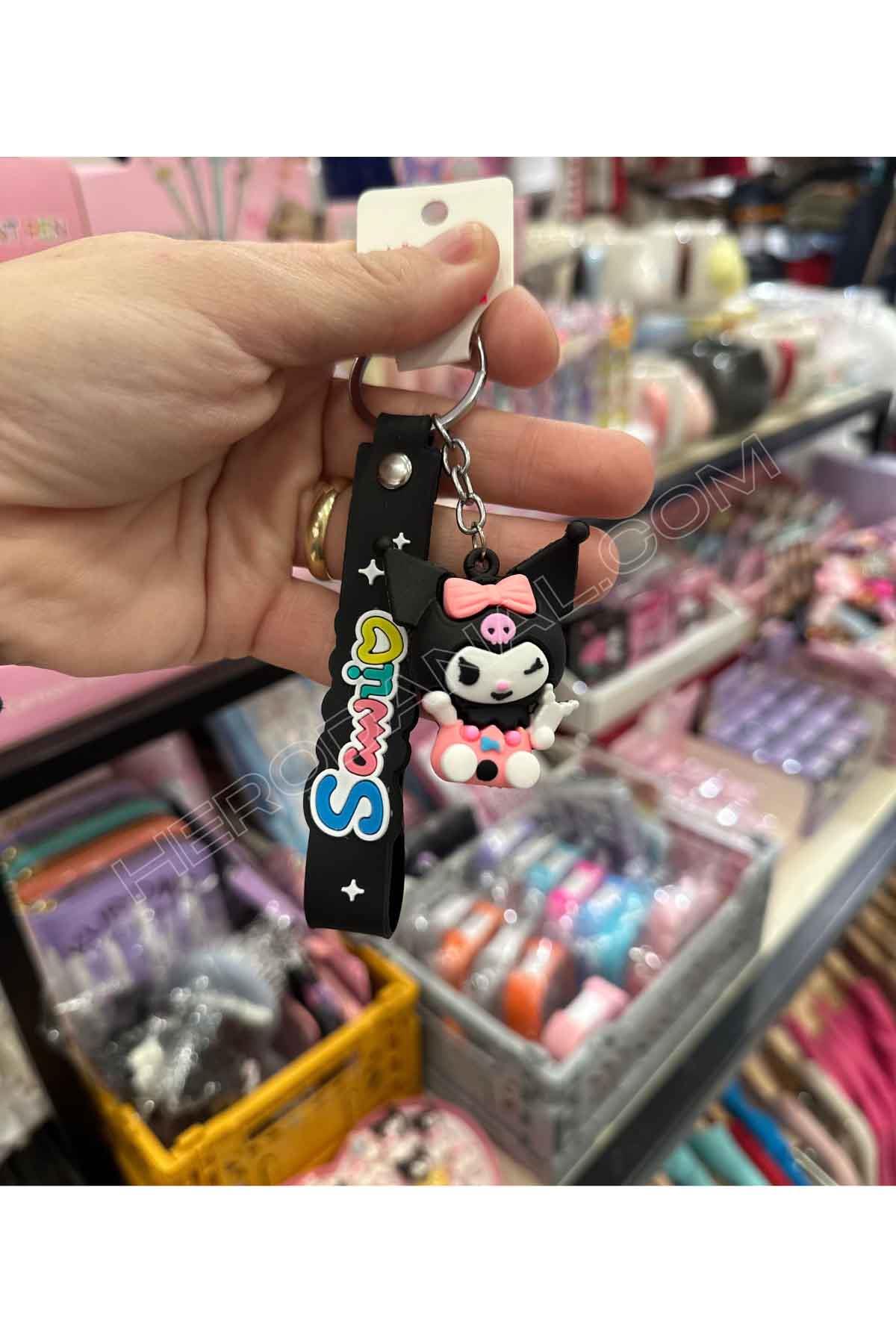 Sanrio Silikon Anahtarlık - Kuromi - Model 5