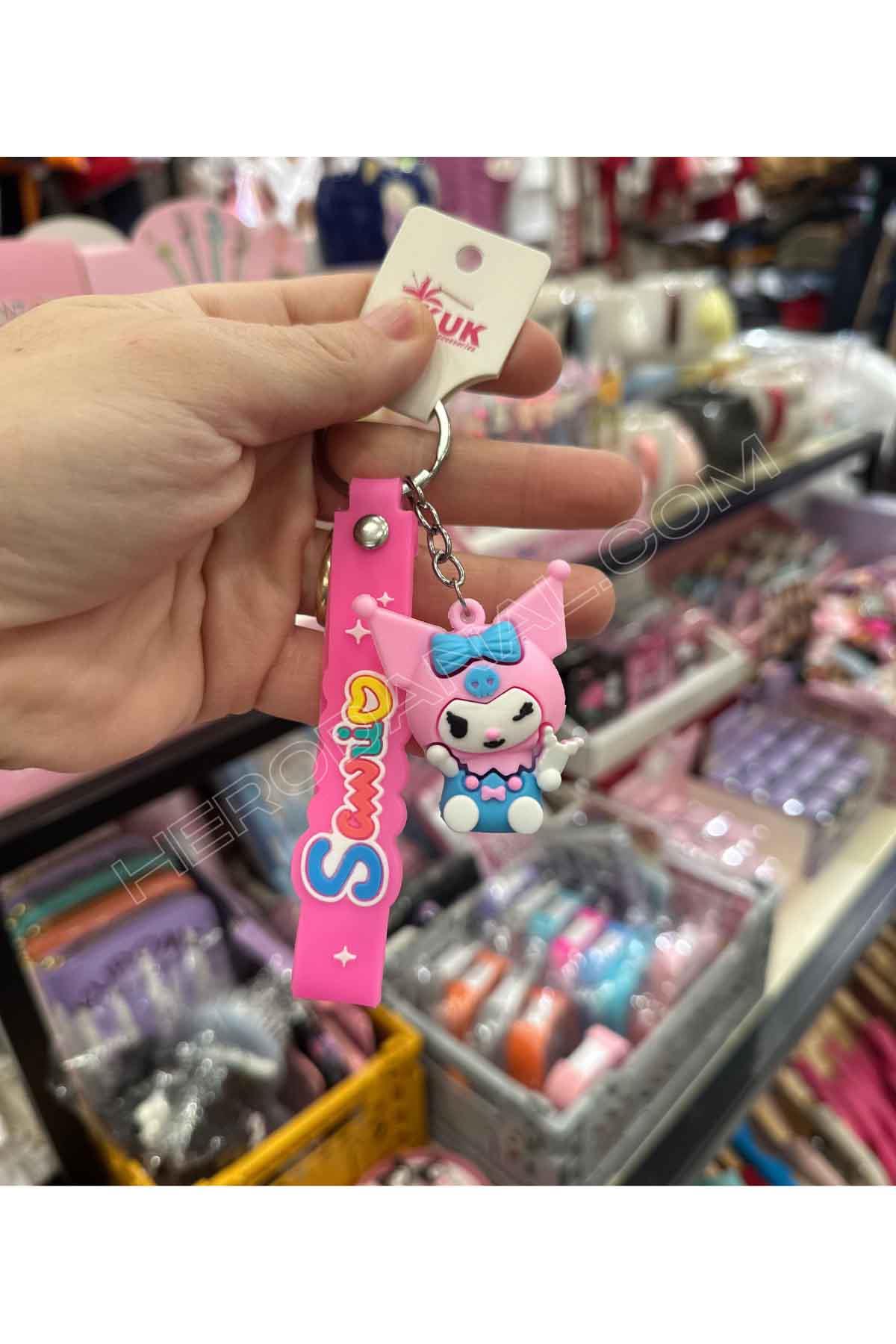 Sanrio Silikon Anahtarlık - Kuromi - Model 6