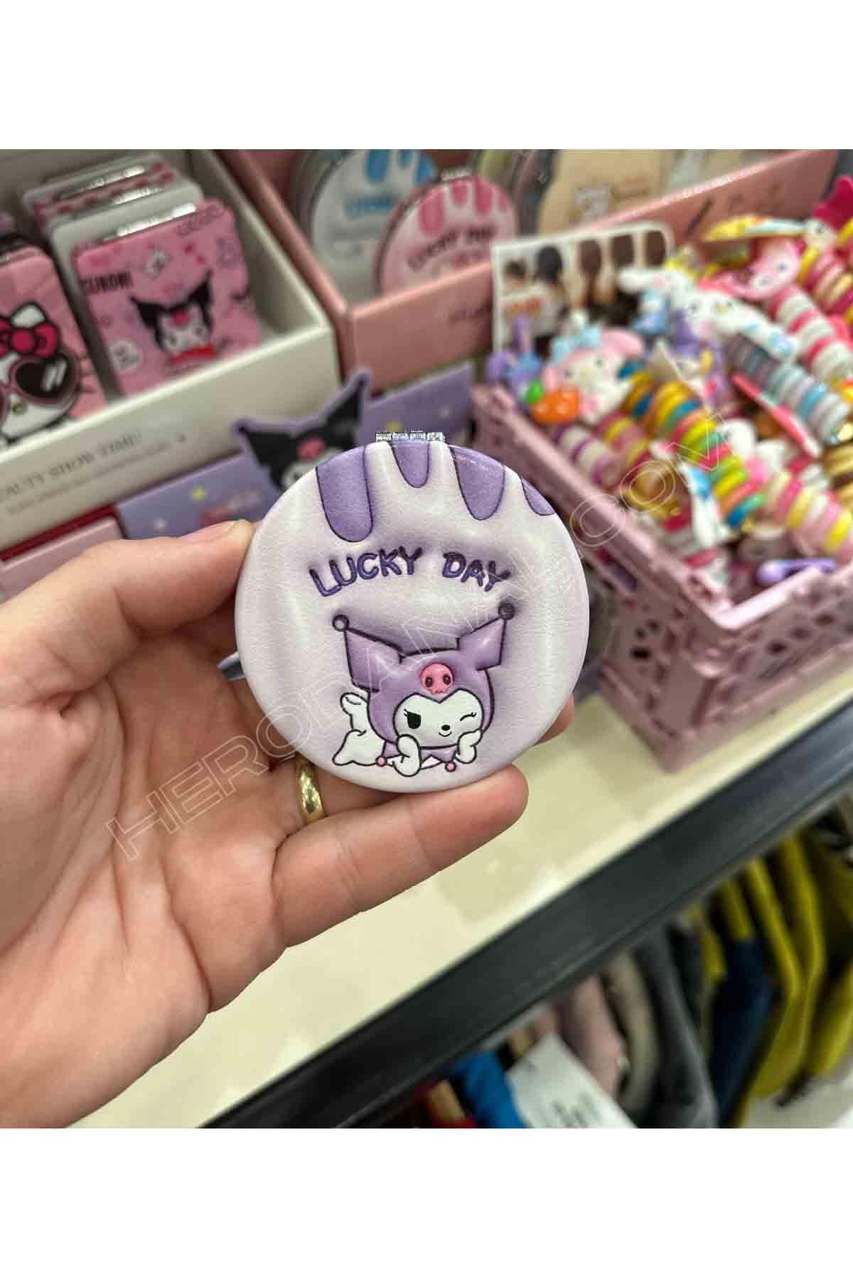 Sanrio Yuvarlak Cep Aynası - Kuromi