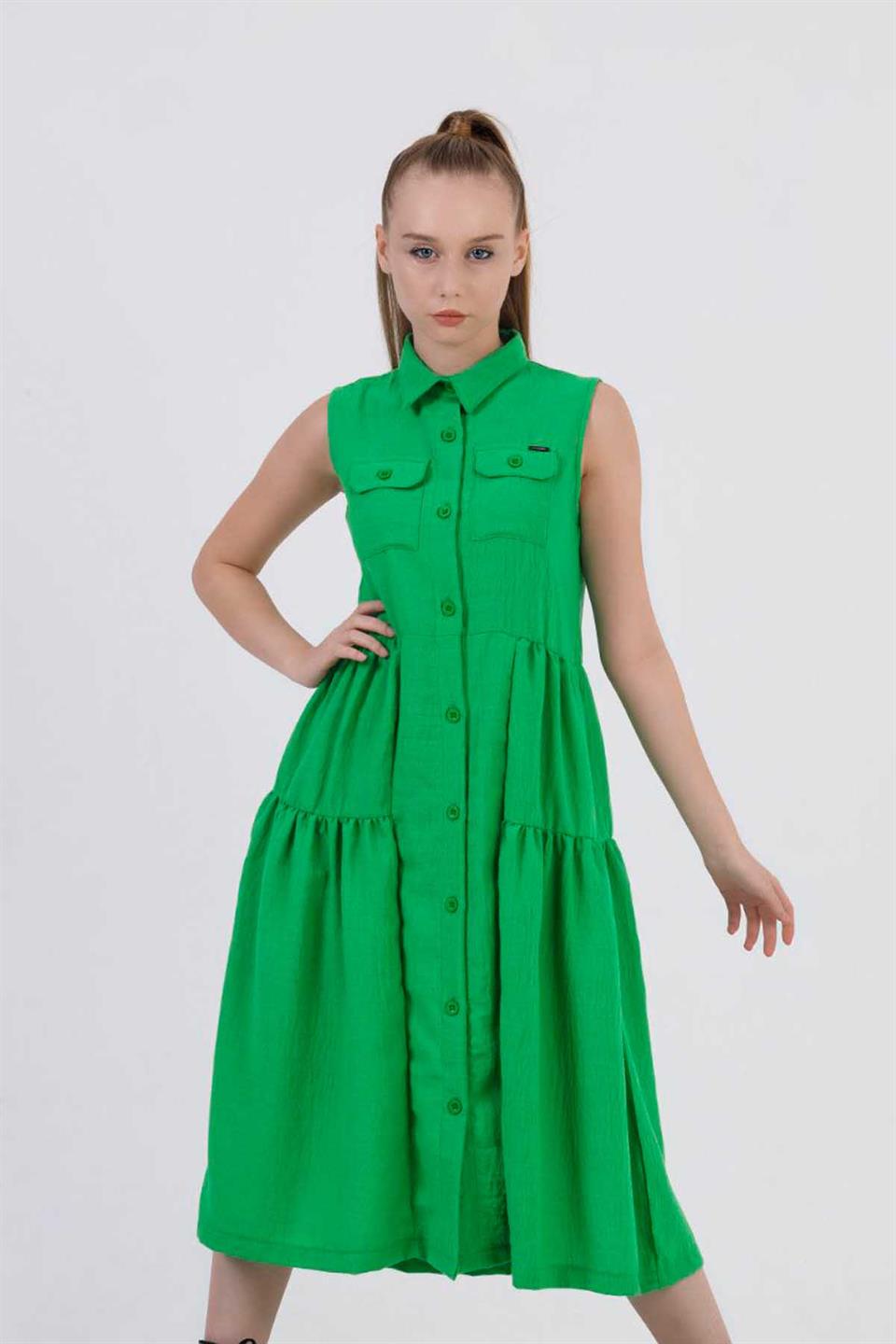 Sıfır Kol Çocuk Elbise