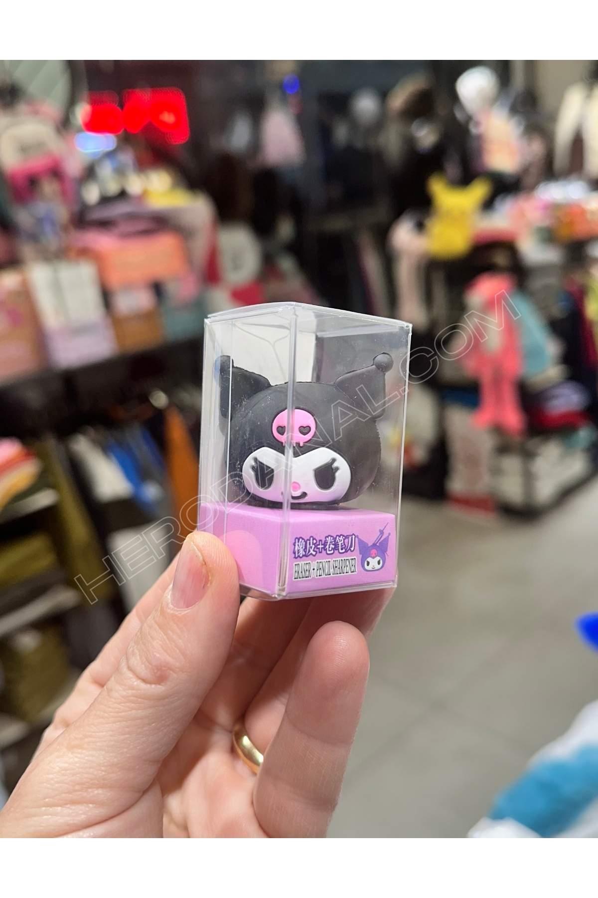 Siyah Kuromi Yeni Model Silikon Silgi Kalem Traş