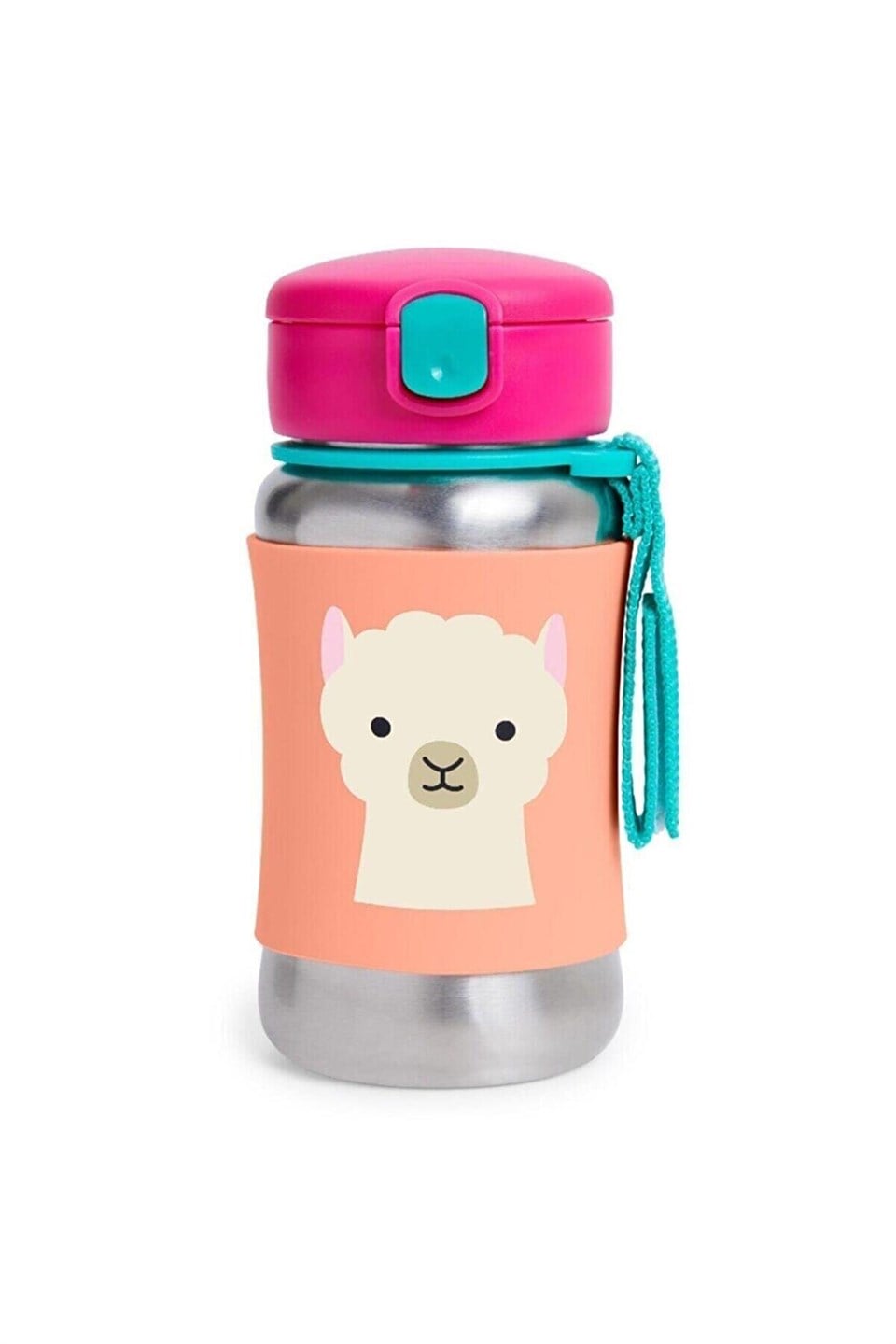 Skip Hop Zoo Skip Hop Paslanmaz Çelik  Pipetli Suluk | Lama