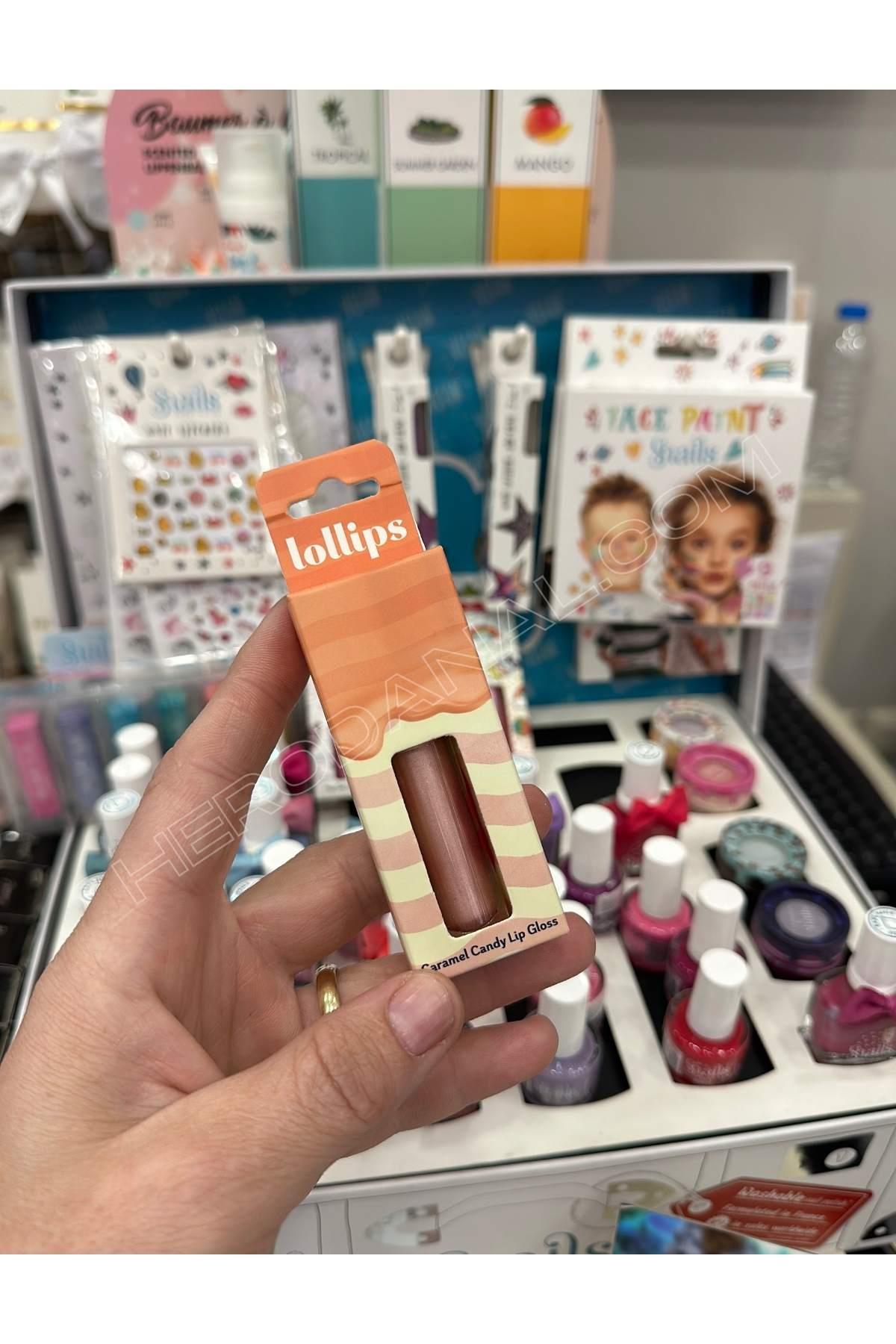 Snails Lollips Dudak Parlatıcısı - Caramel Candy