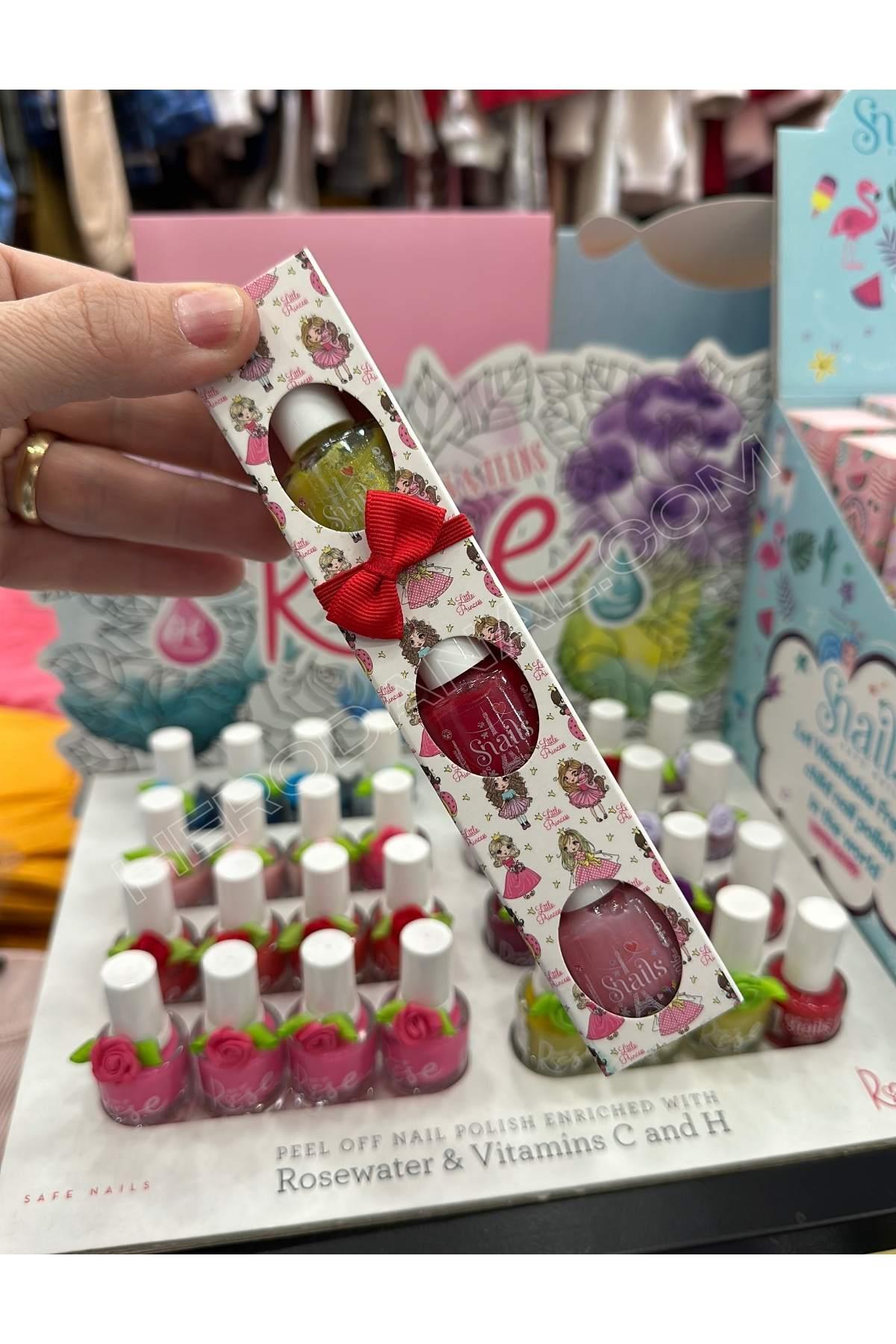 Snails Mini 3'lü Su Bazlı Oje - Little Princess