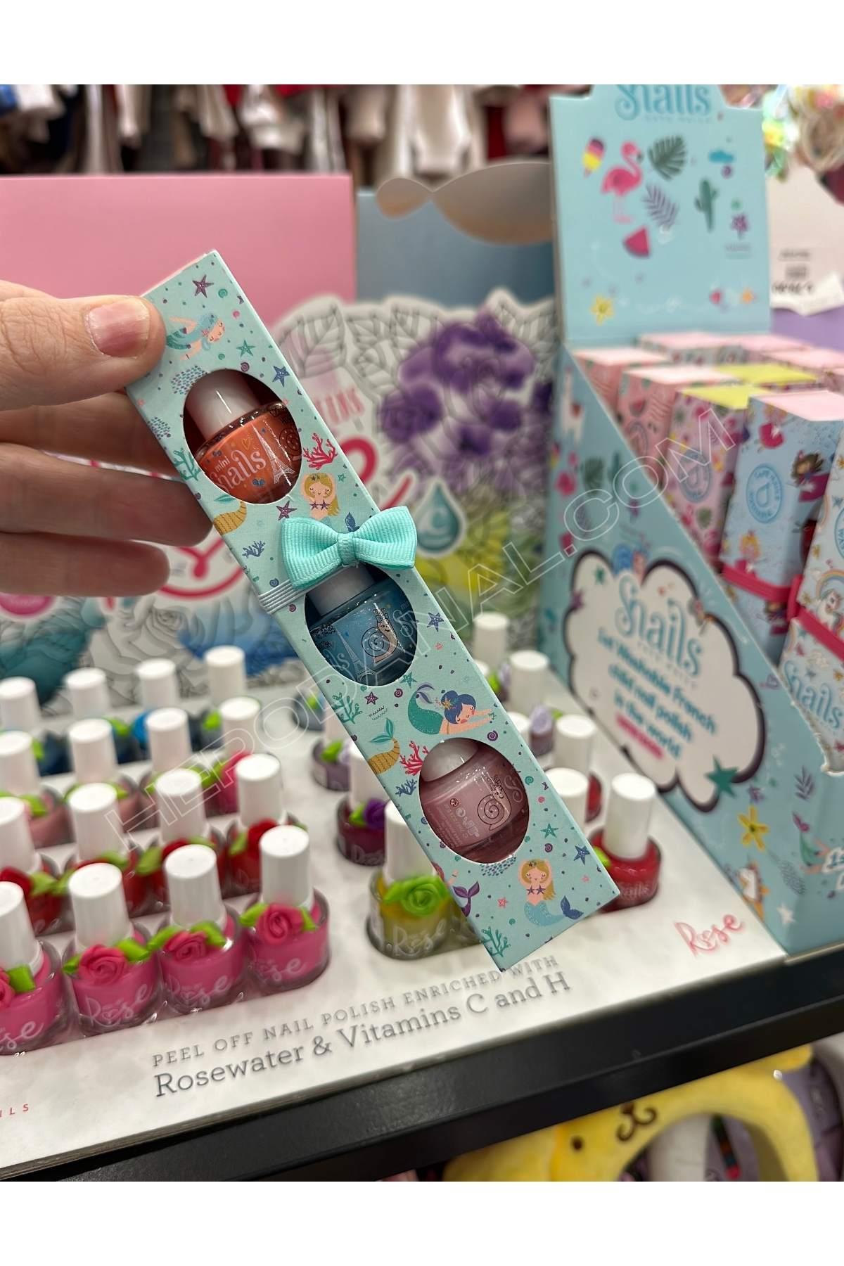 Snails Mini 3'lü Su Bazlı Oje - Mermaid