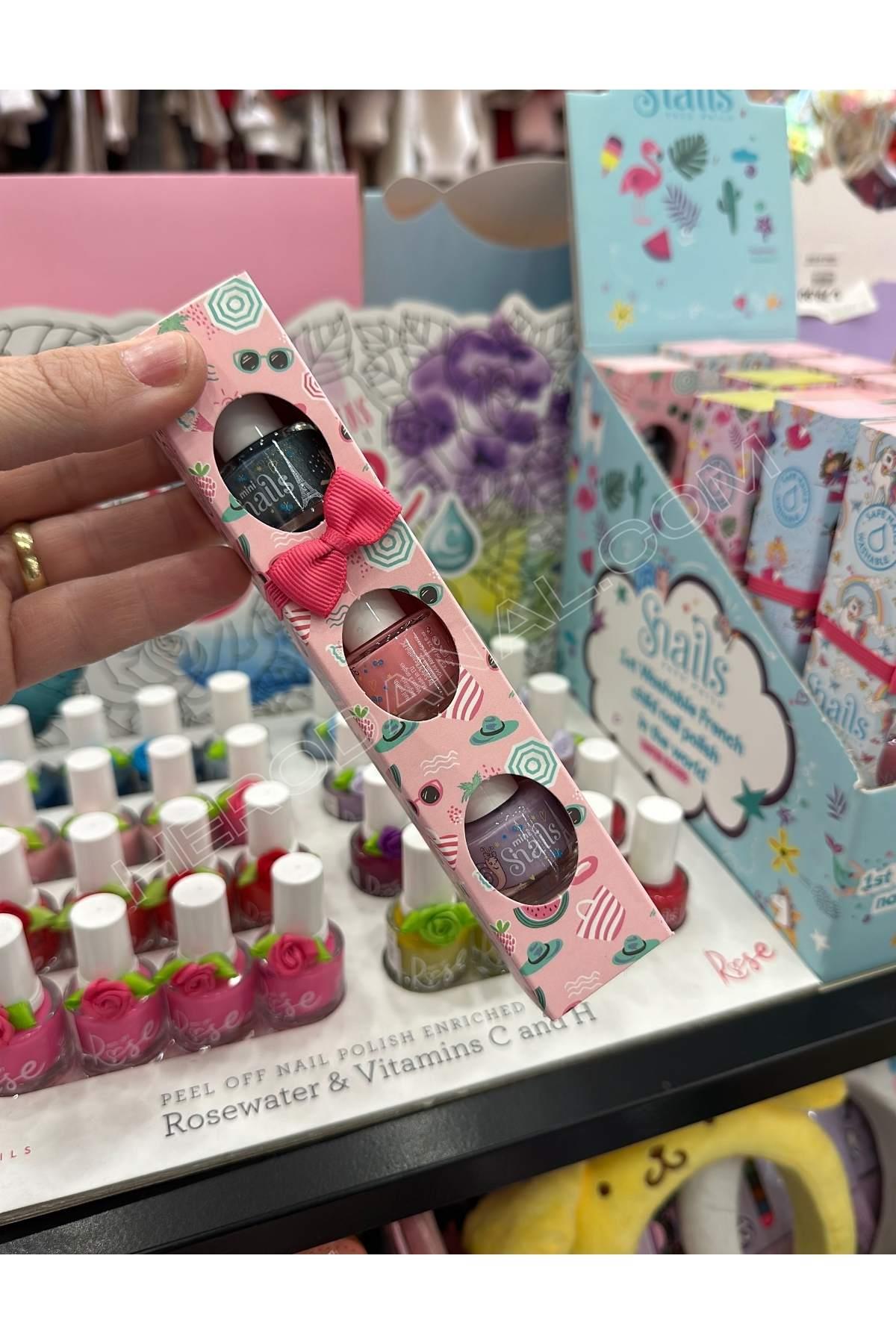 Snails Mini 3'lü Su Bazlı Oje - Verry Berry Licious