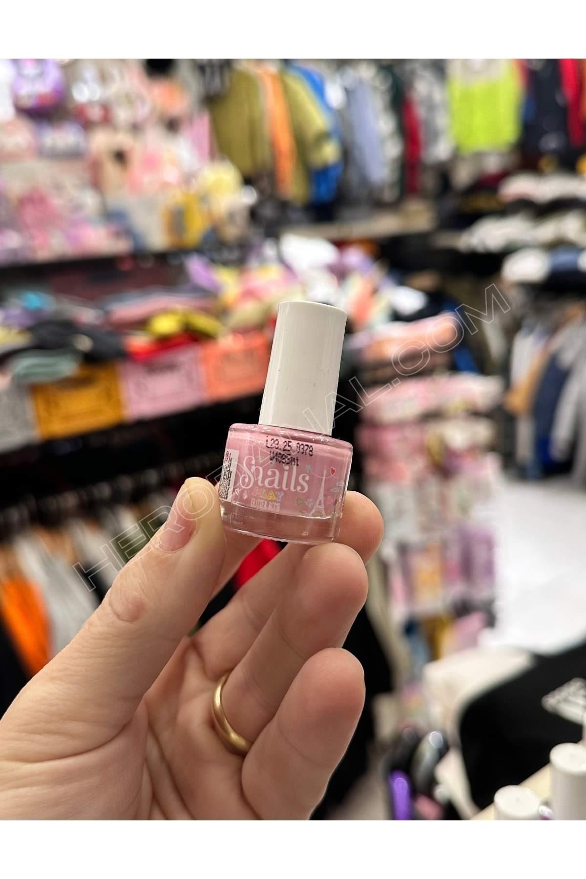 Snails Mini 7ml Su Bazlı Oje - Model 1 - Pudra