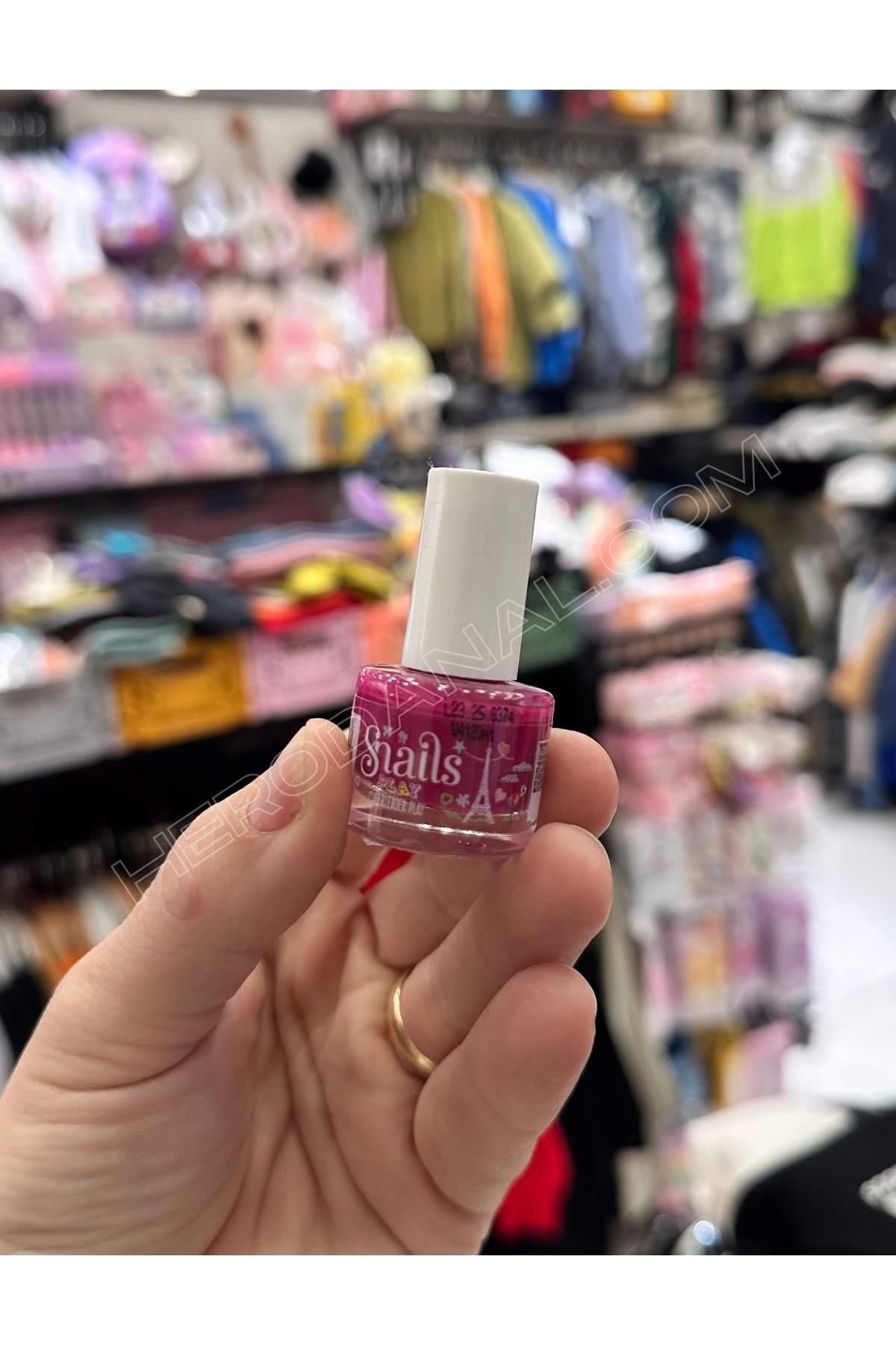 Snails Mini 7ml Su Bazlı Oje - Model 7 - Fuşya