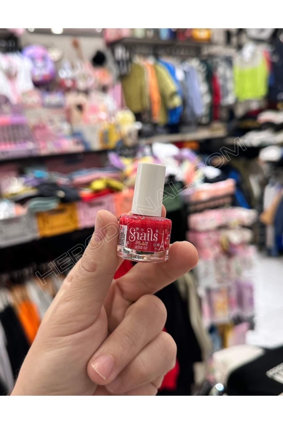 Snails Mini 7ml Su Bazlı Oje - Model 9 - Kırmızı