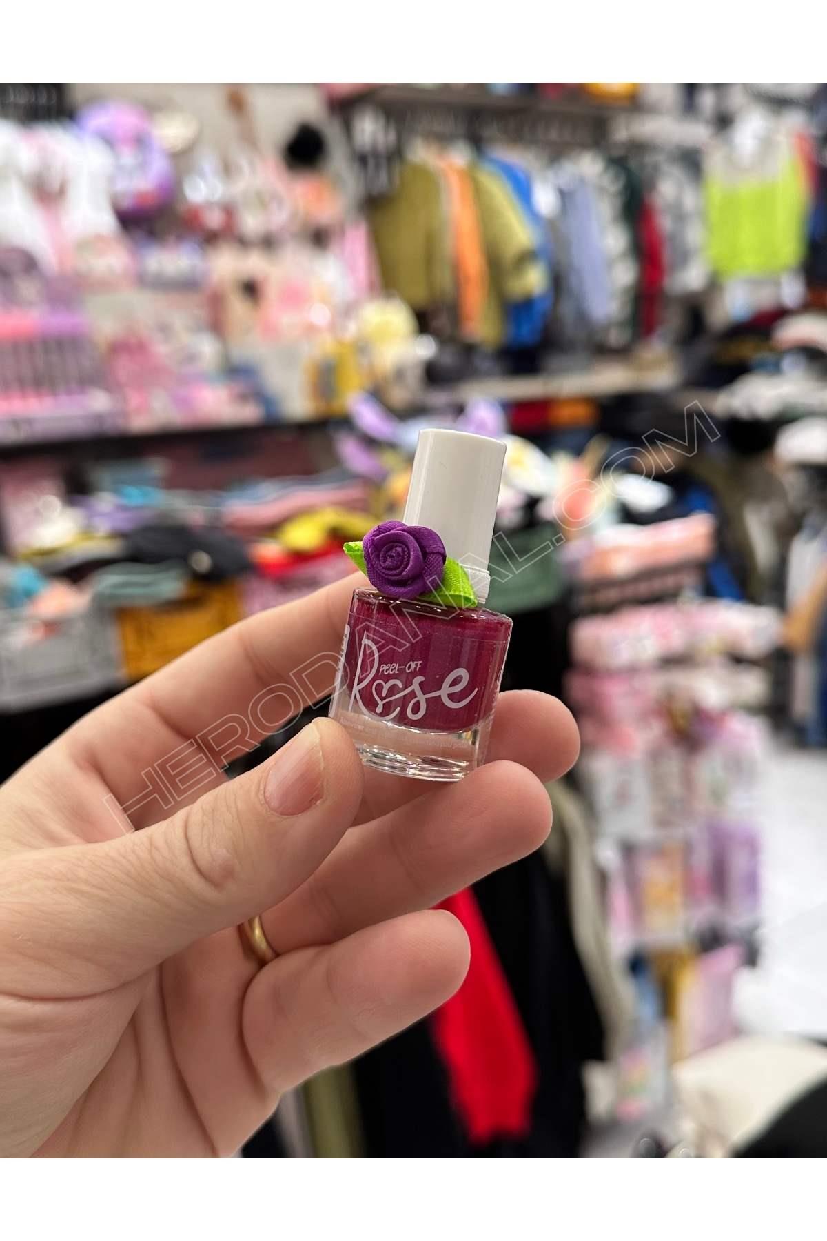 Snails Soyulabilir Su Bazlı Oje 7ml - Model 7 – Rose - Mor