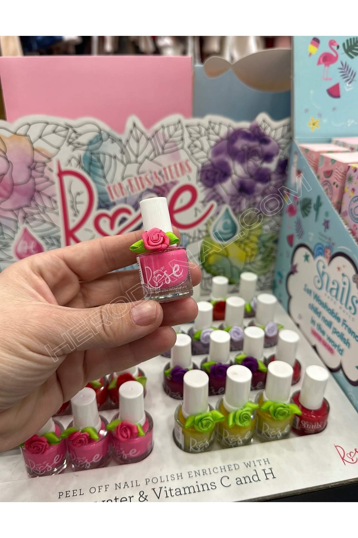 Snails Soyulabilir Su Bazlı Oje 7ml - Model 8 – Rose - Pembe