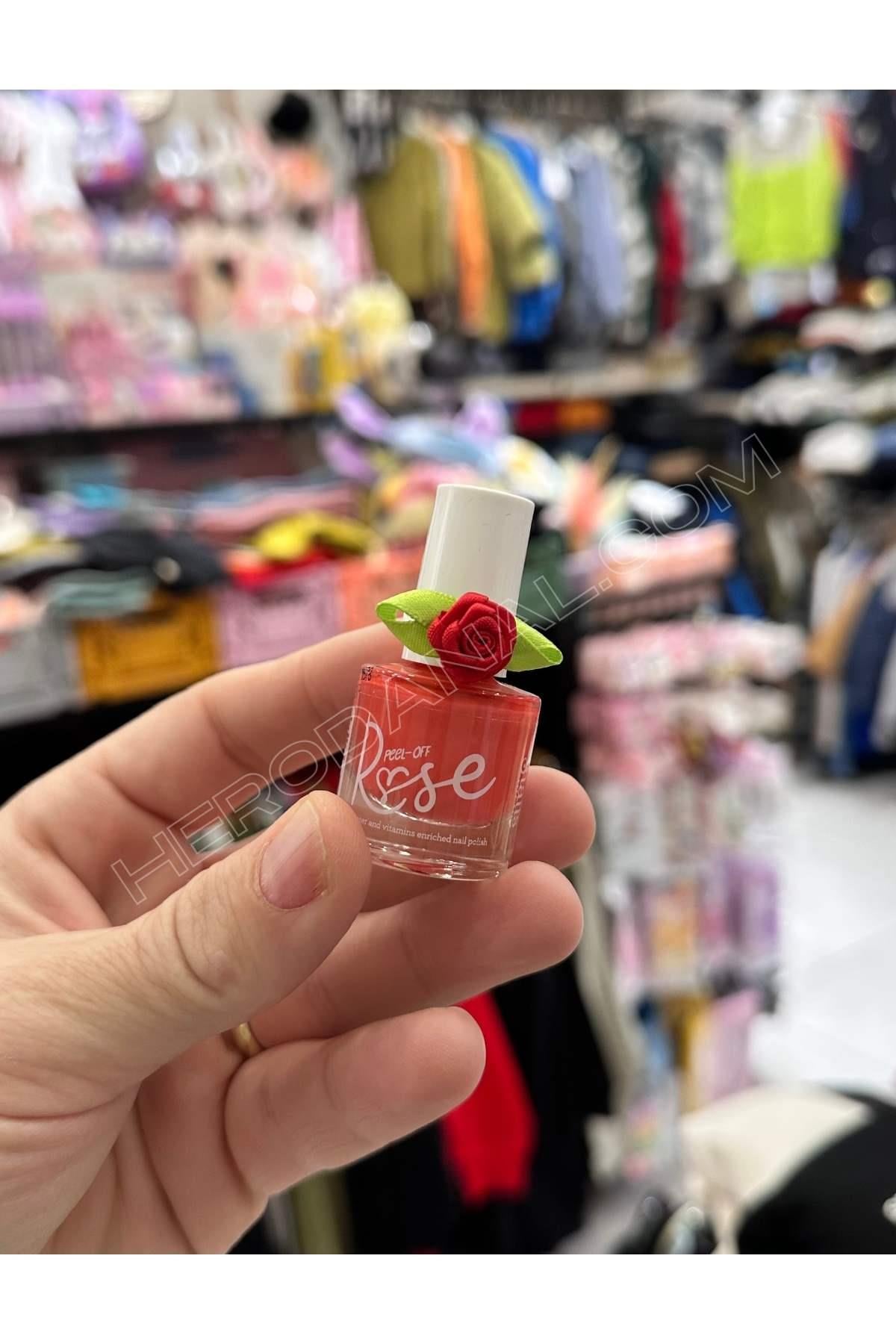 Snails Soyulabilir Su Bazlı Oje 7ml - Model 5 – Rose - Kırmızı