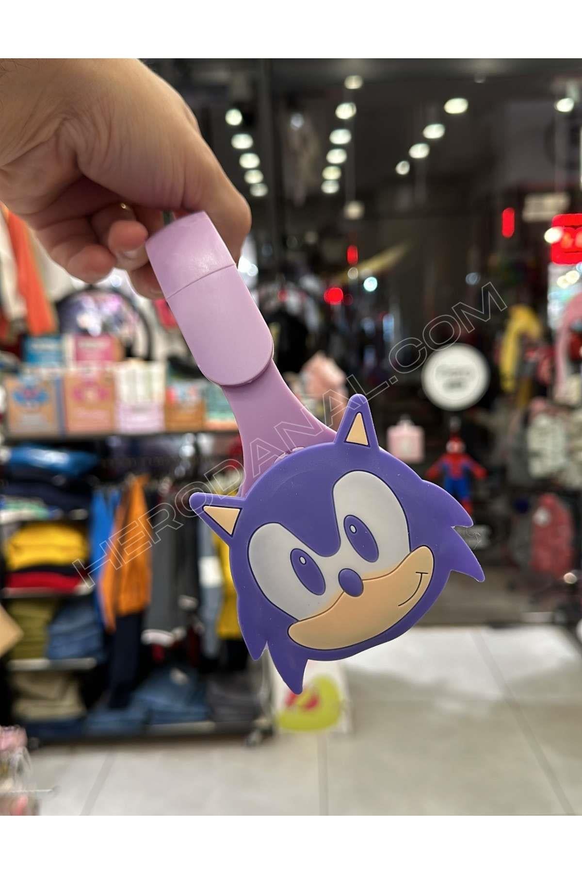 Sonic Bluetooth Kulaklık - Lila Gövde - Mavi