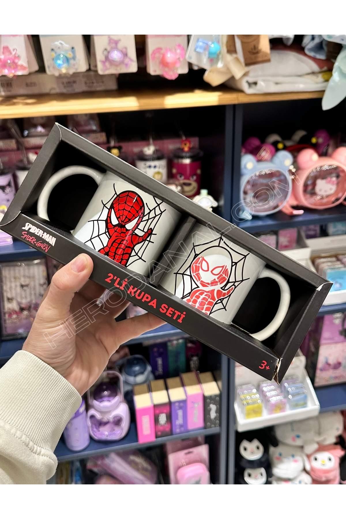 Spider & Gwen 2'li Kupa Seti Porselen 