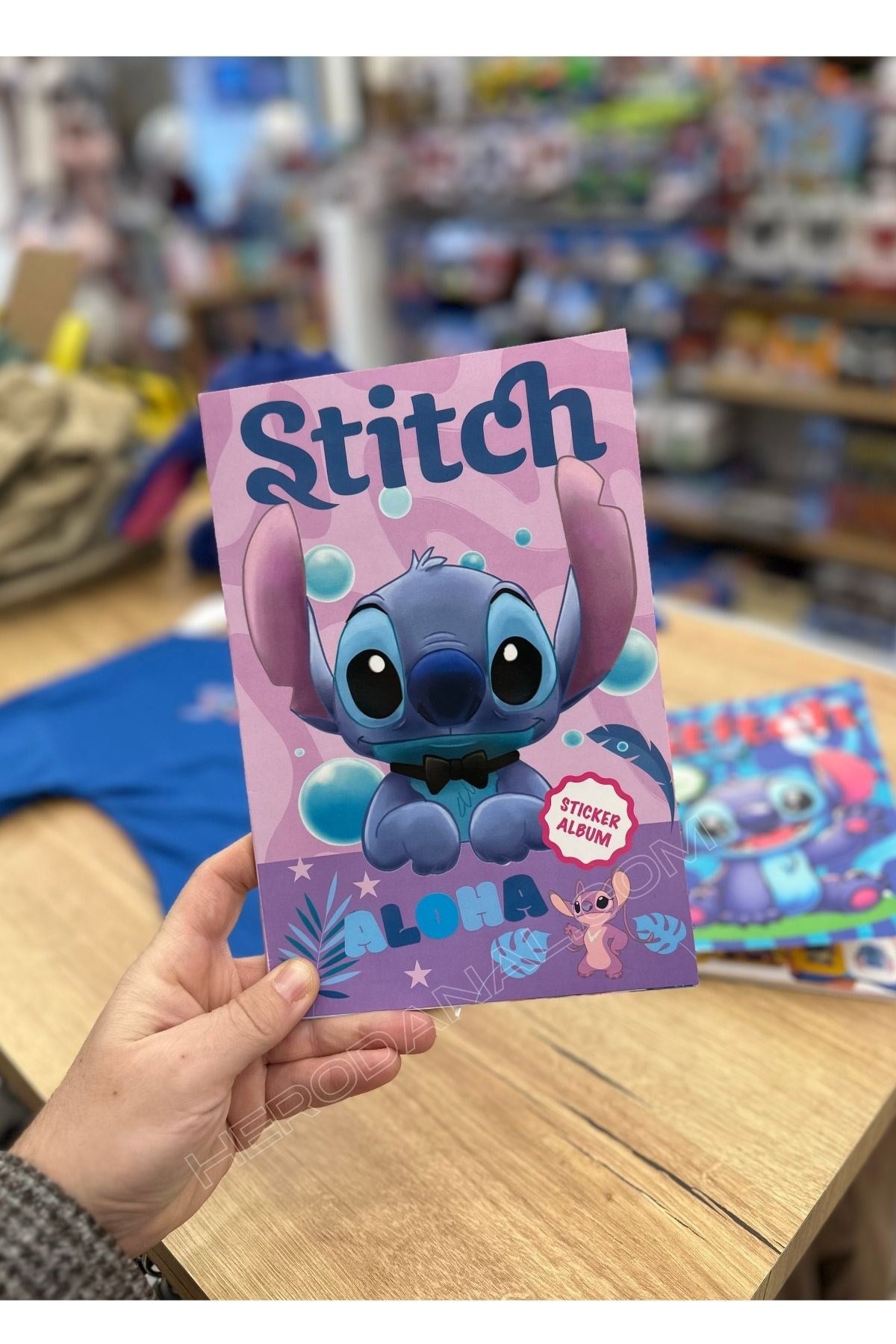 Sticker Albüm Defteri - Model 1 - Pembe Kapak