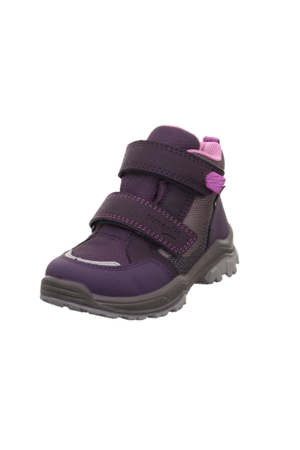 SuperFit Kız Çocuk Pembe Detaylı Gora-Tex Yarım Bot - Mor