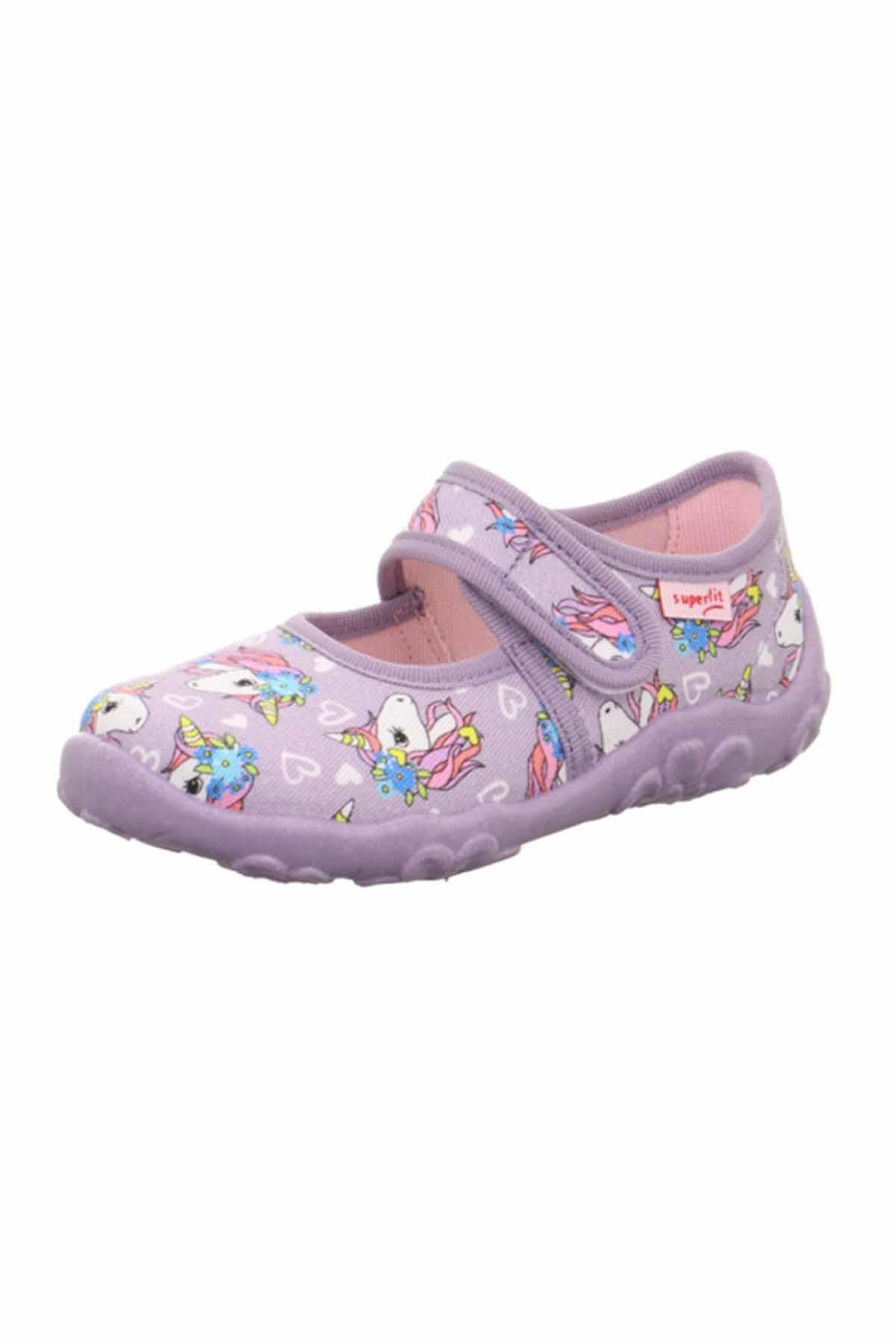 SuperFit Yazlık Kız Çocuk Ev Ayakkabısı - Unicorn Lila