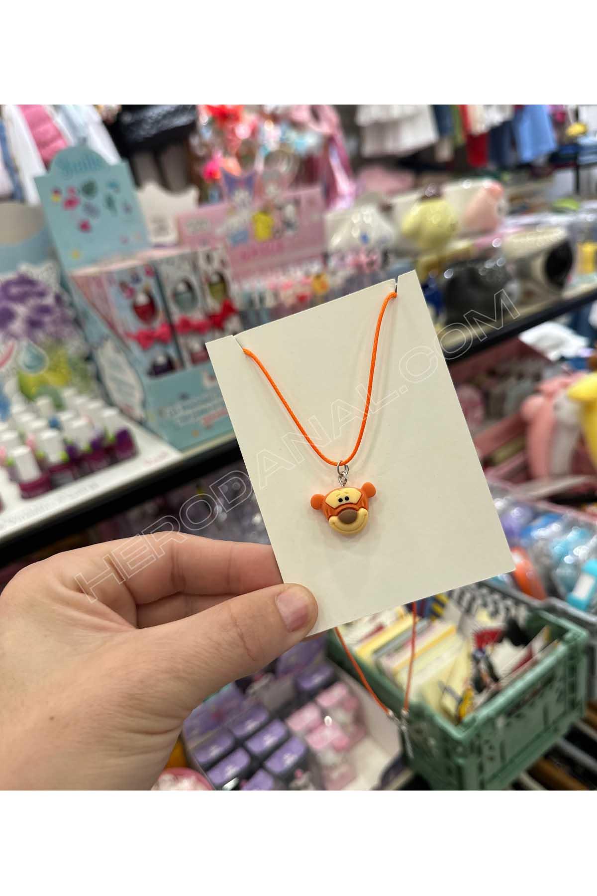 Tigger Aksesuarlı - İp Kolye