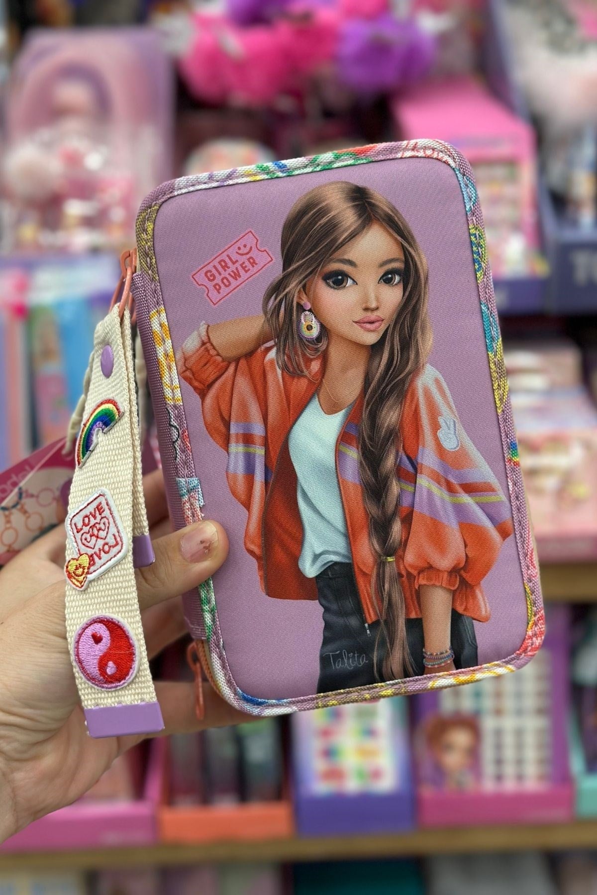 TOPModel 3 Katlı İçi Dolu Kalem Çantası Girl Power - Talita - 413283