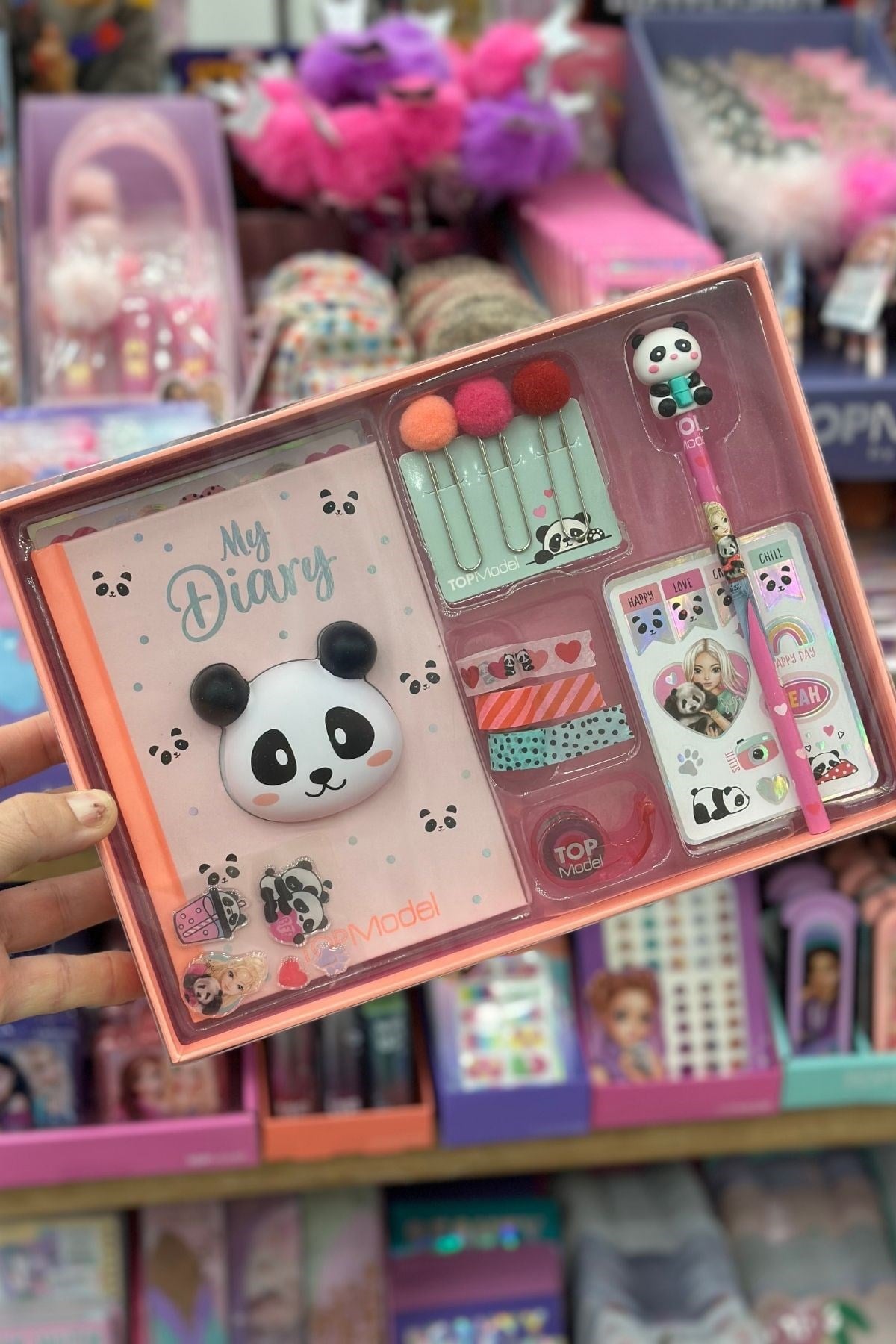 TOPModel Panda Temalı Hediyelik Günlük Kırtasiye Seti - 413904