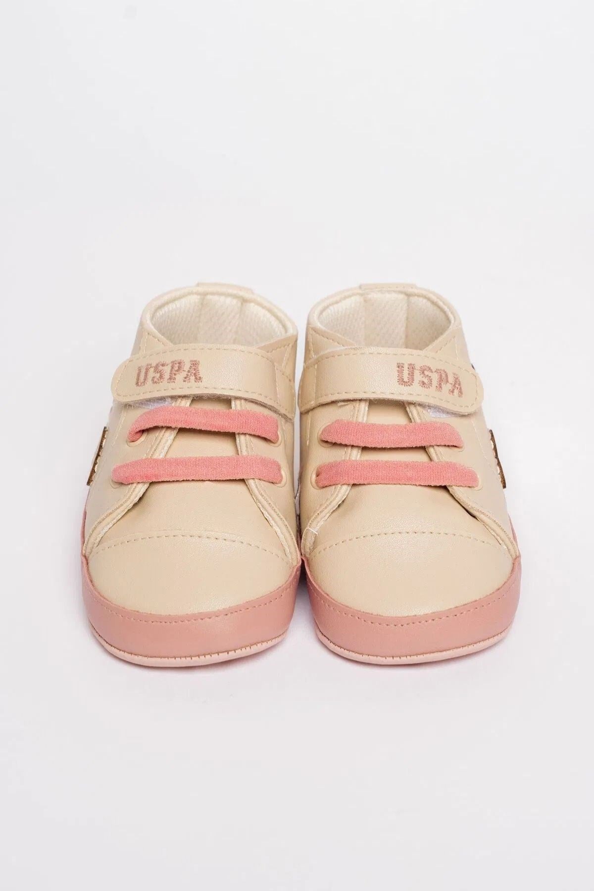 U.S. Polo Assn Kız Bebek Ayakkabı - Ekru-Pembe