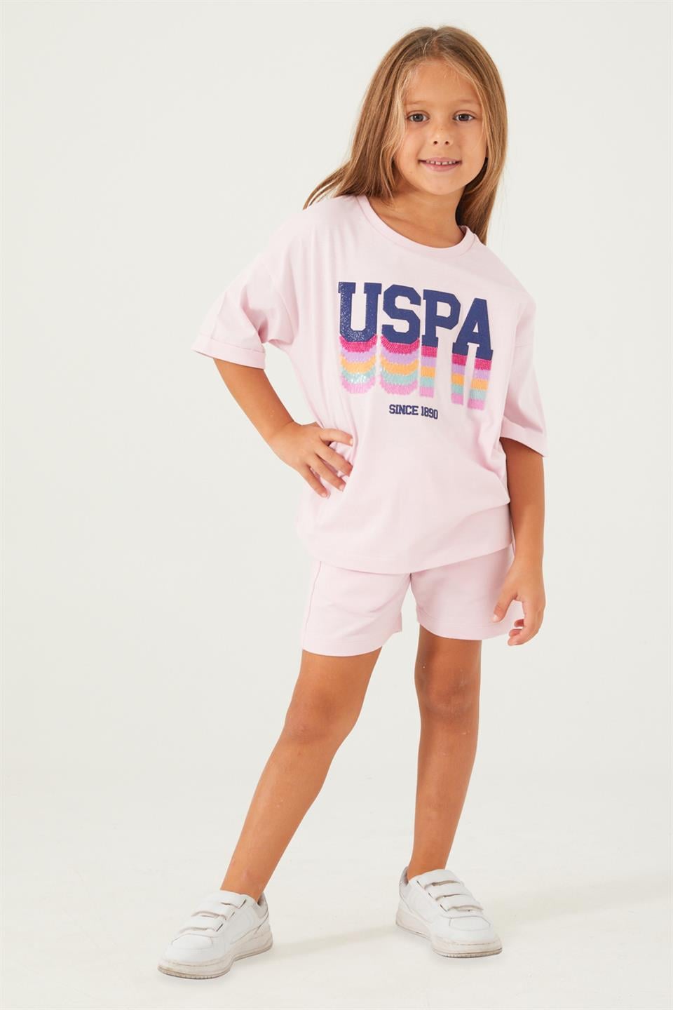 U.S. Polo Assn. Kız Çocuk Şortlu Takım