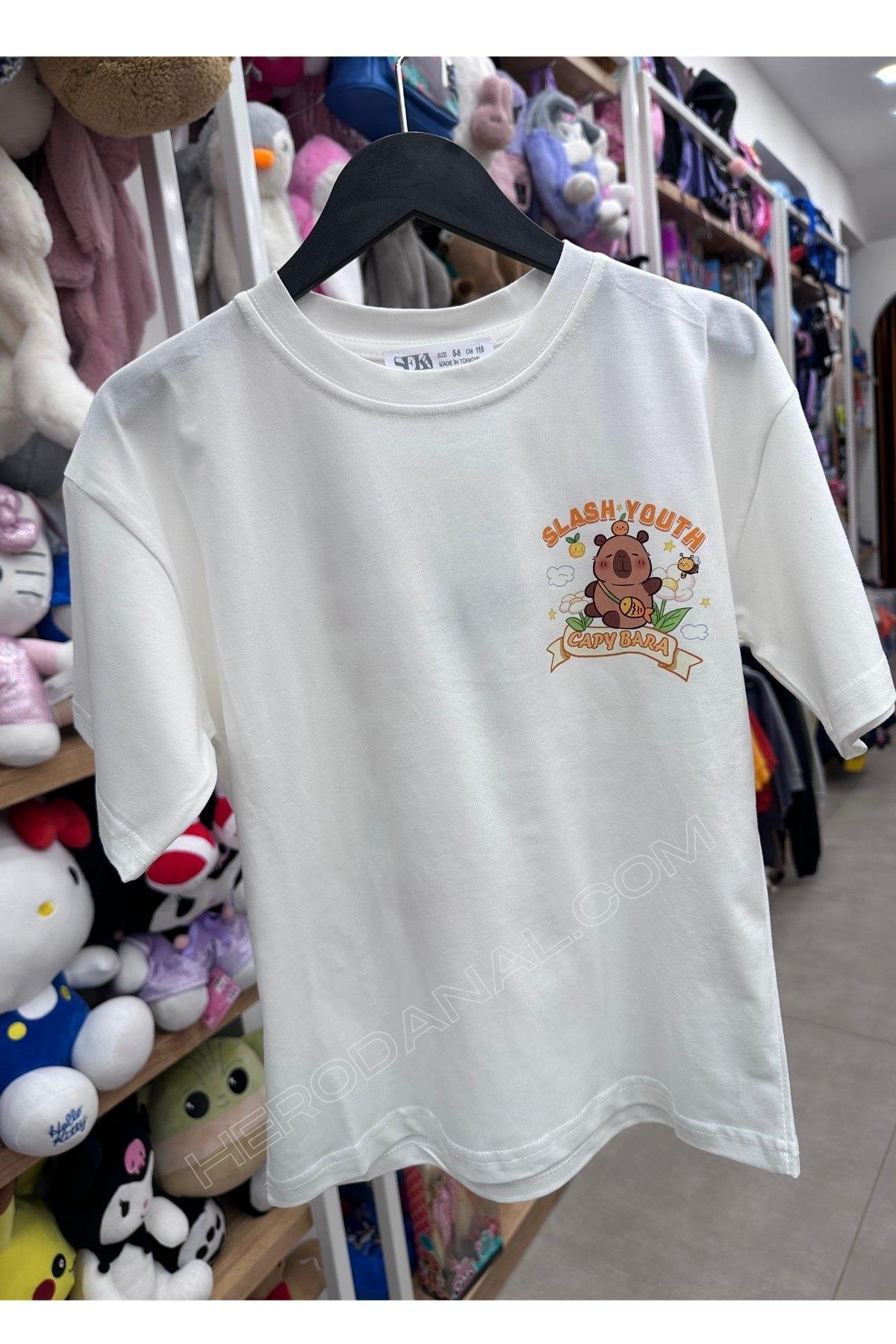 Unisex Çocuk Baskılı T-Shırt - Model 17