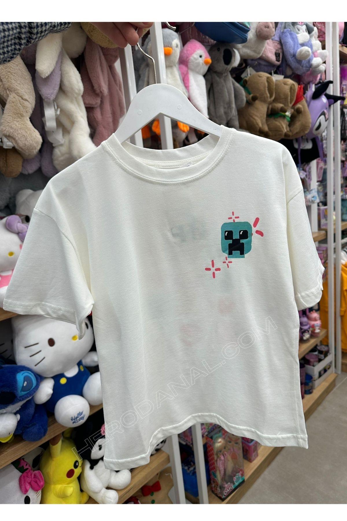 Unisex Çocuk Baskılı T-Shırt - Model 45