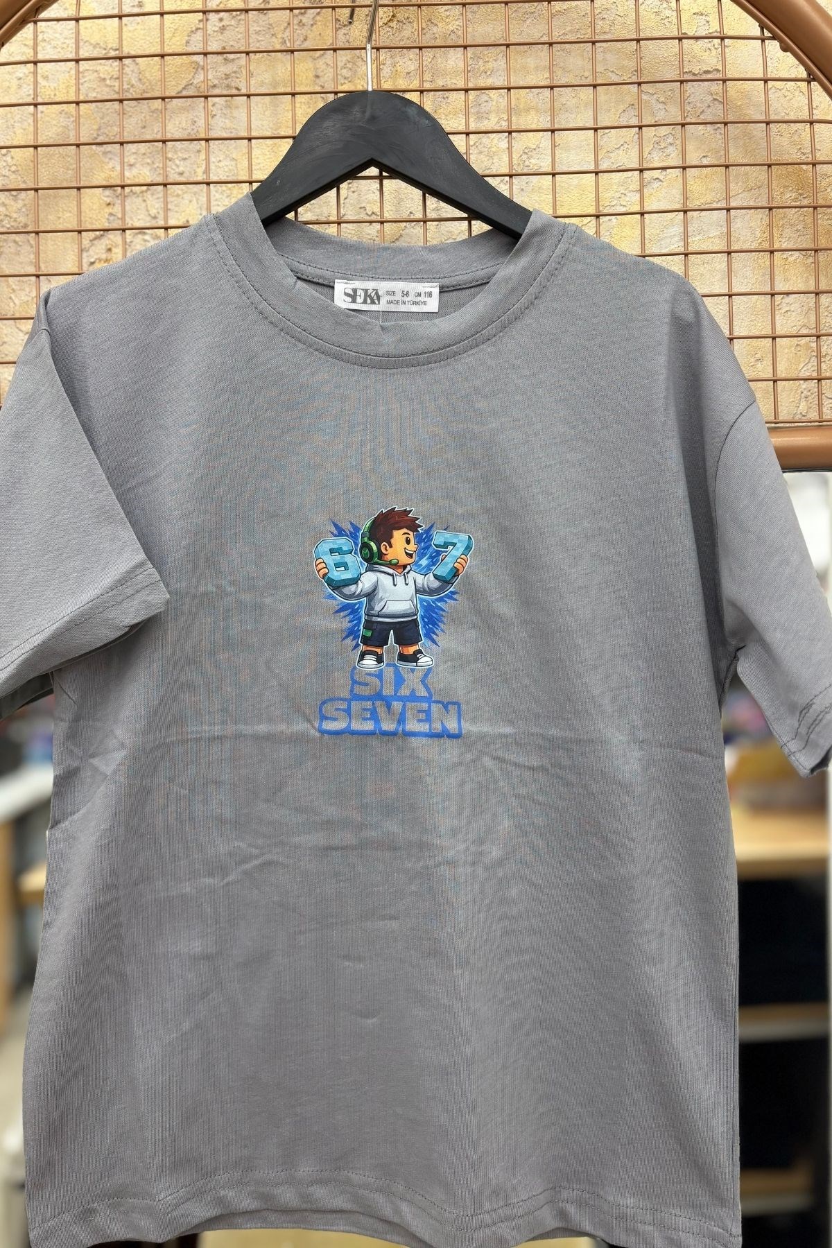 Unisex Çocuk Baskılı T-Shırt -Model 60