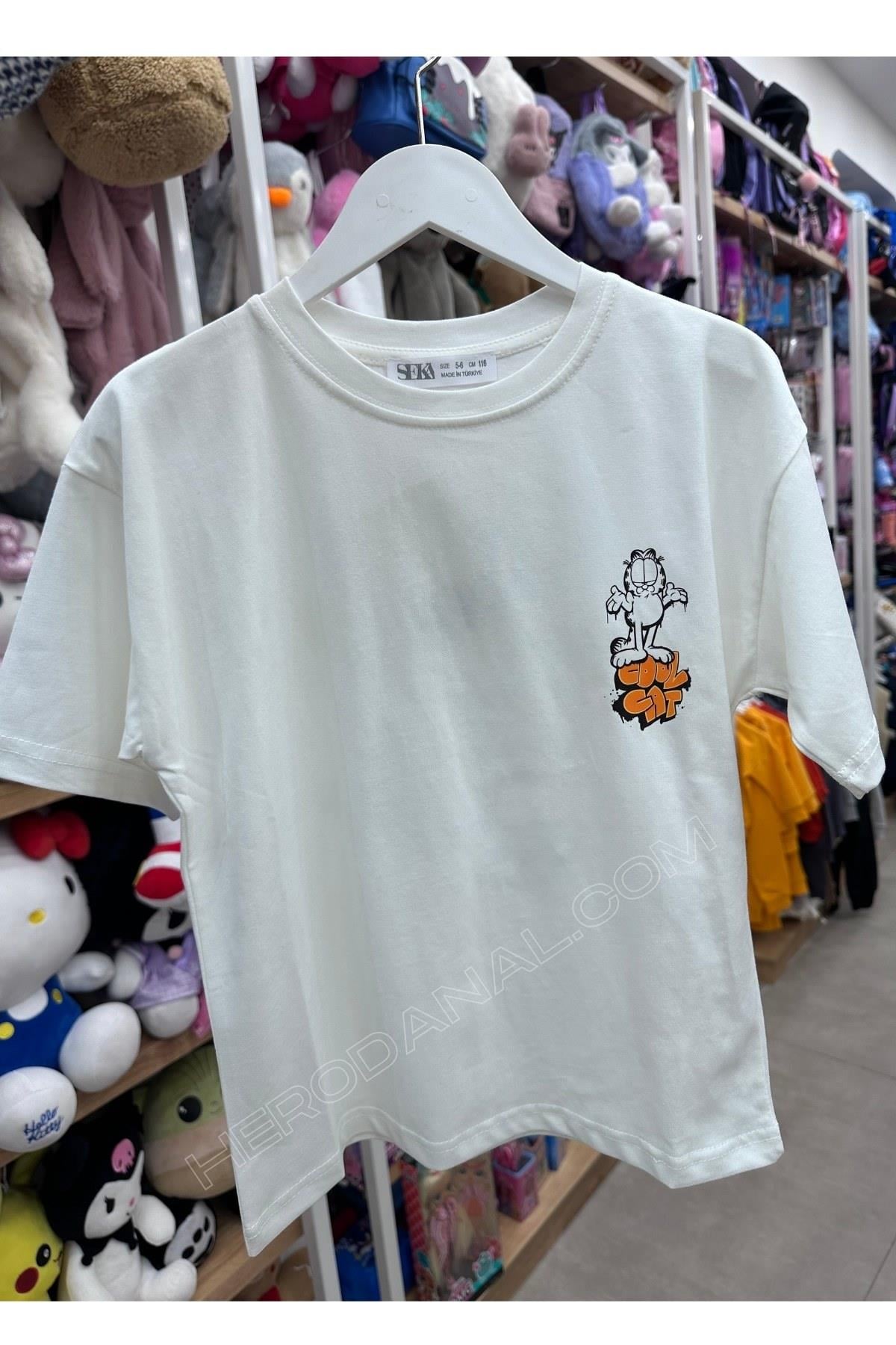 Unisex Çocuk Baskılı T-Shırt - Model 8