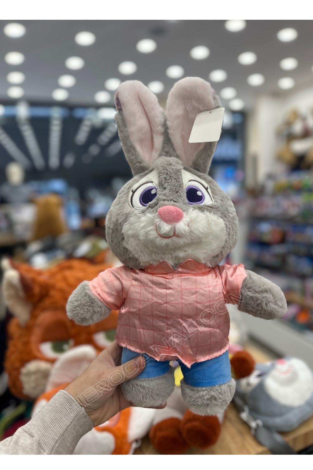 Yumuşak Dokulu Peluş Oyuncak - 44cm Sevimli Tavşan