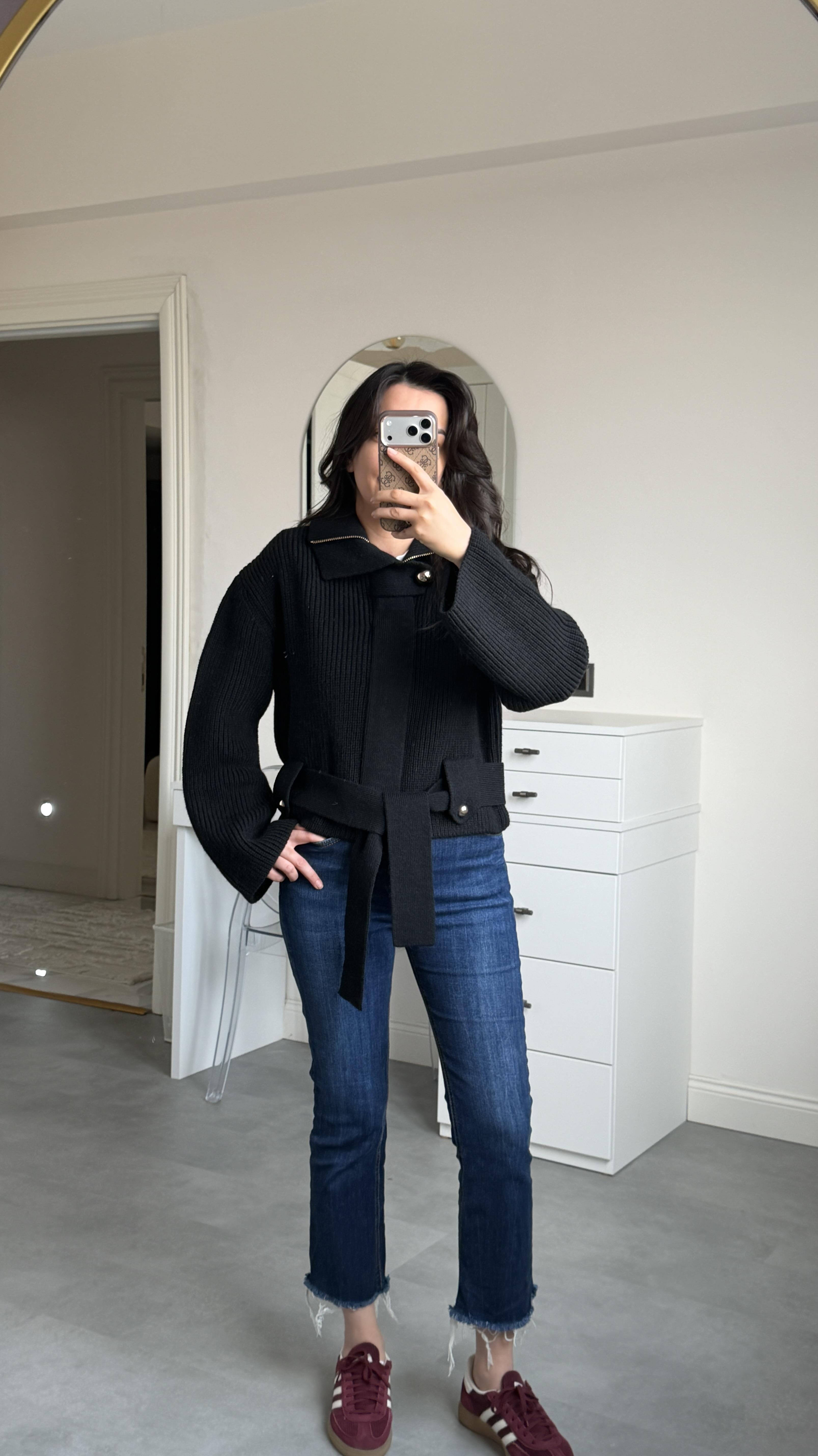 Dilvin Siyah Hırka & Mont