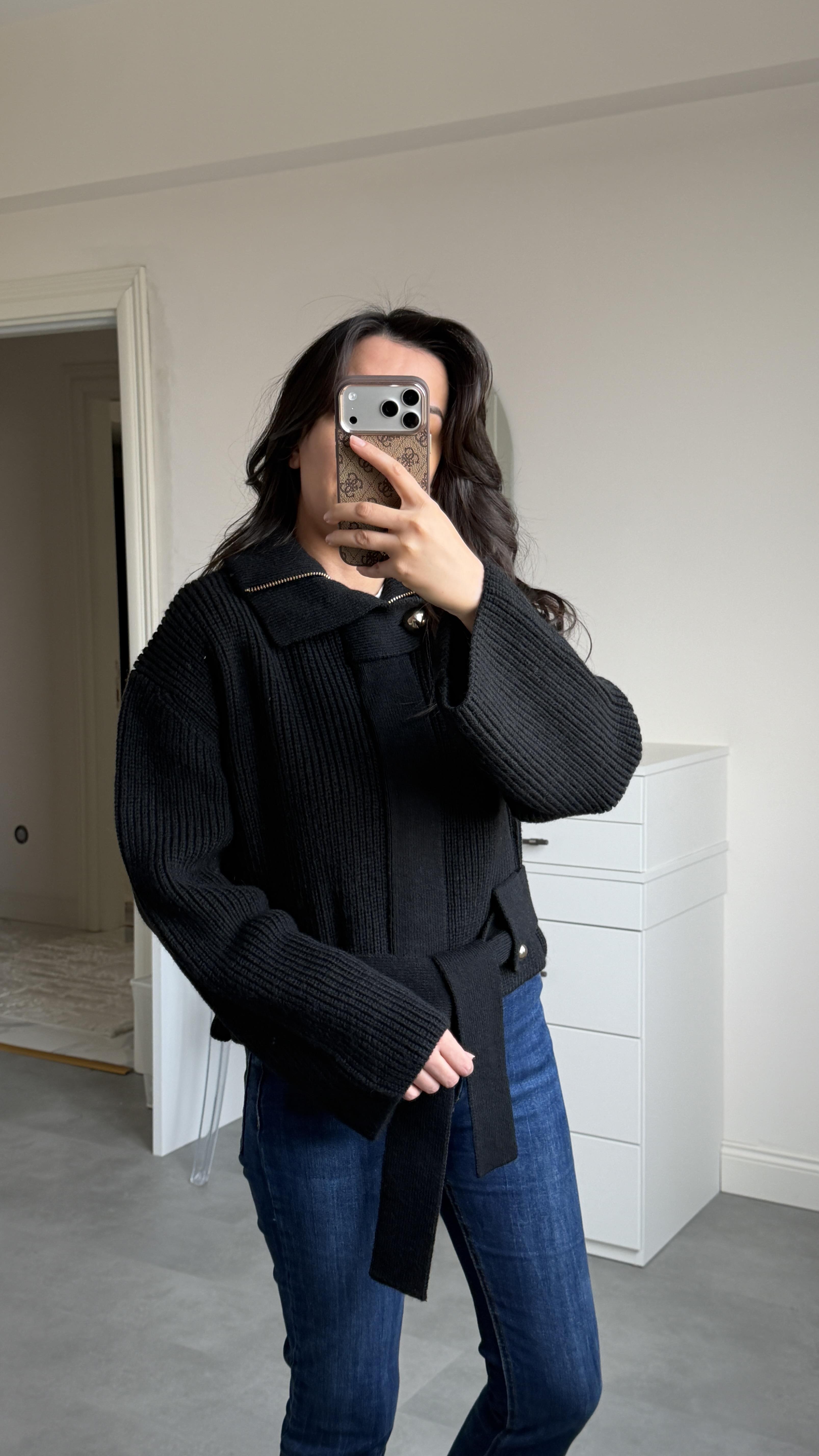 Dilvin Siyah Hırka & Mont