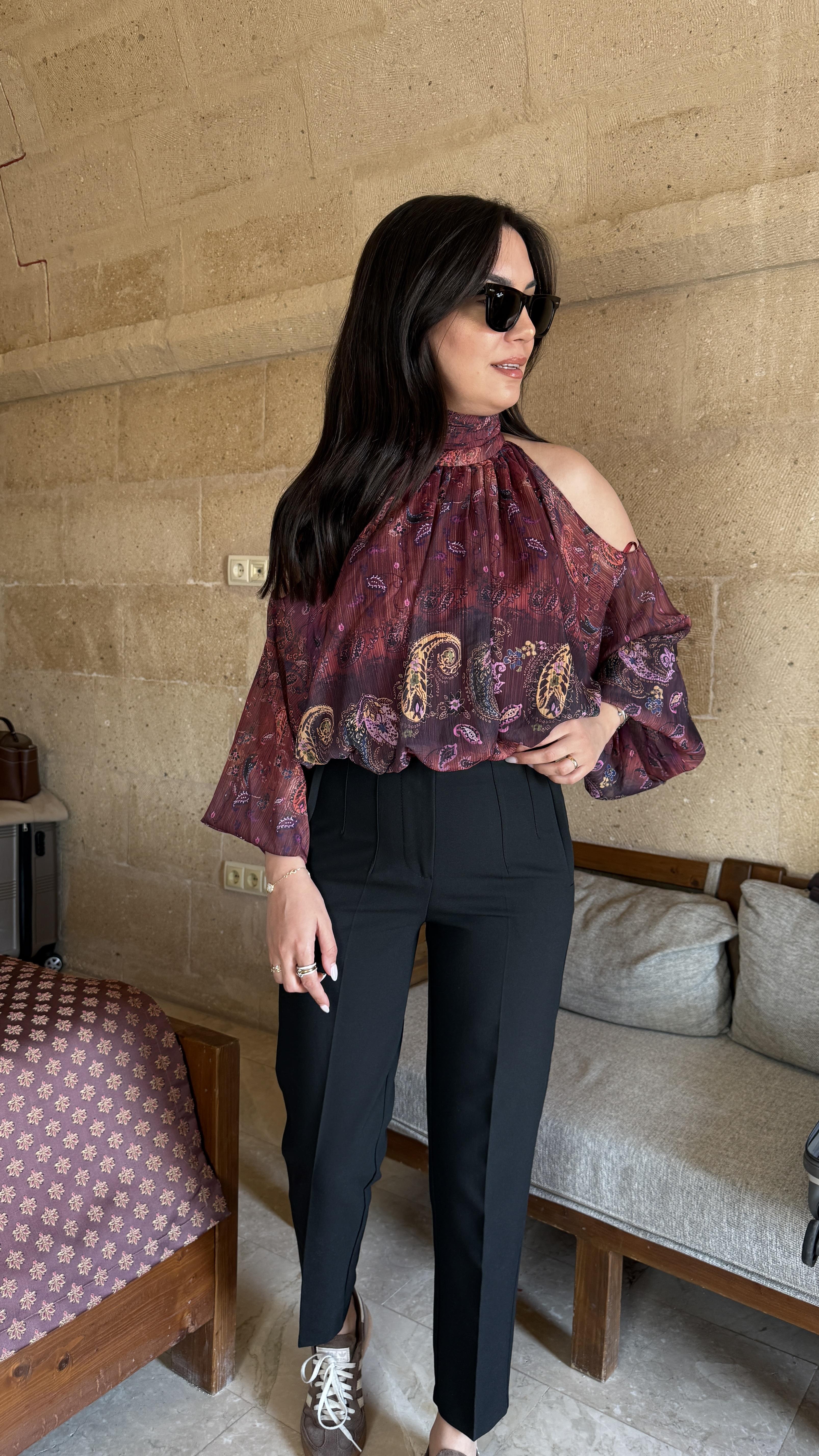 Karol Filetolu Pantolon - Siyah 