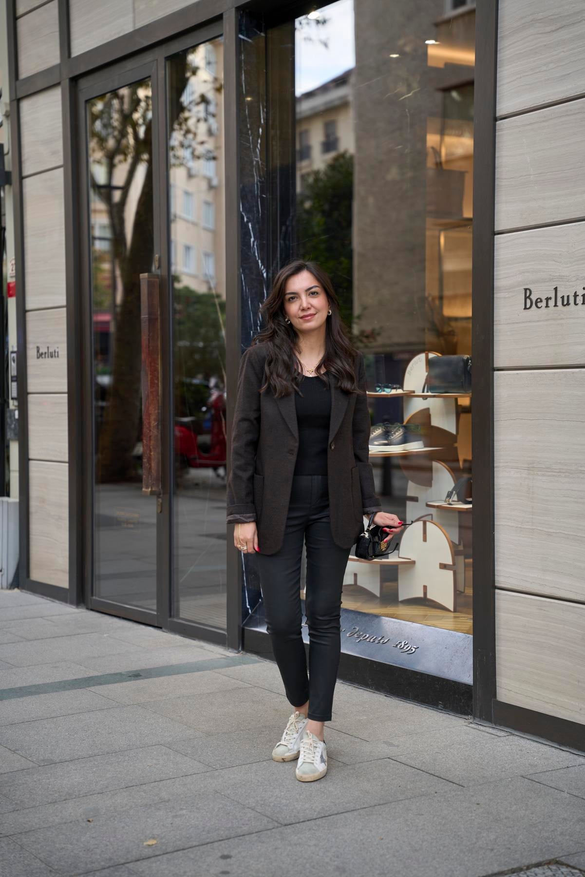 Kaşe Klasik Blazer Ceket - Kahve 