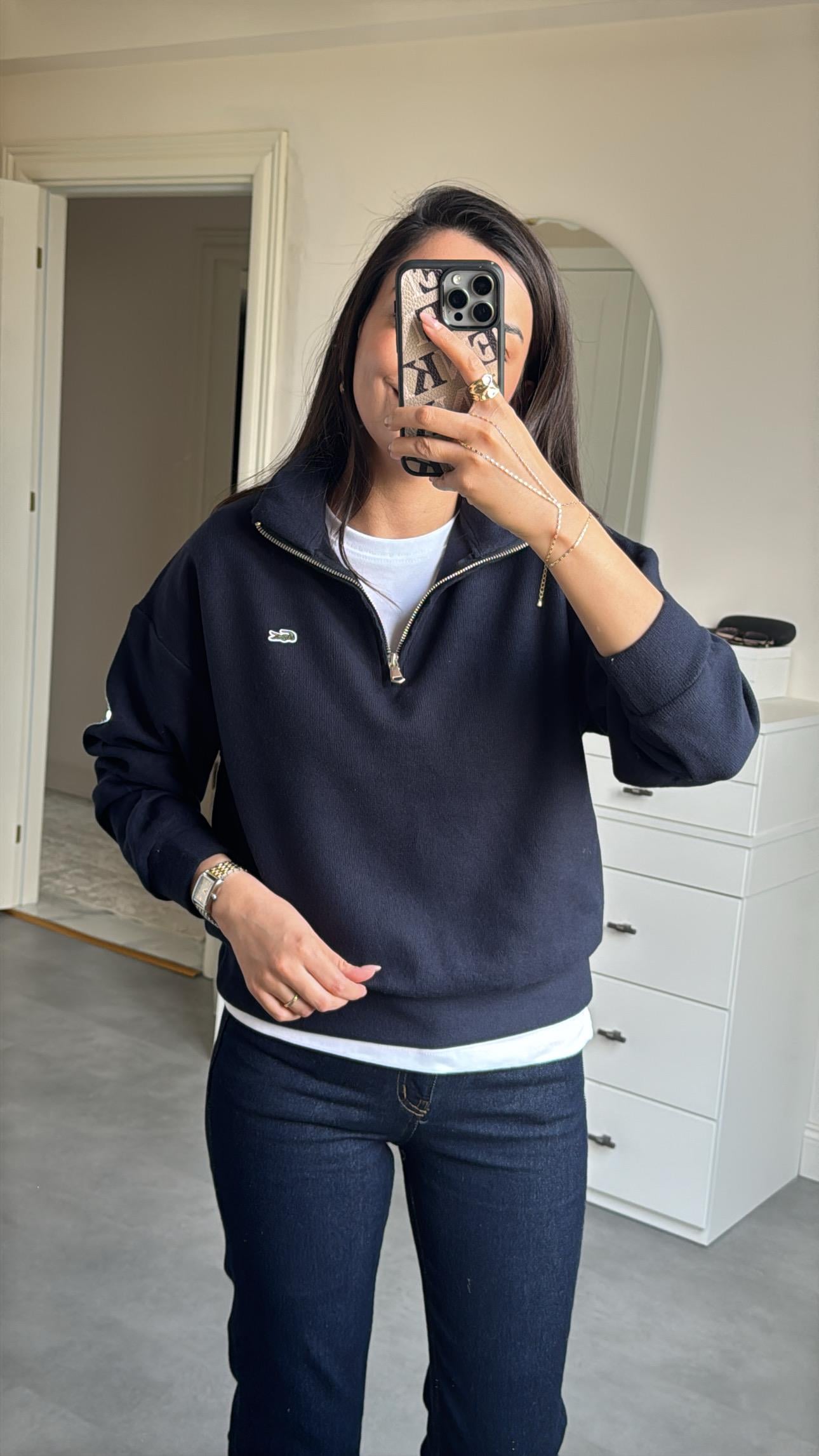 Lacste Yarım Fermuarlı Kazak - Laci