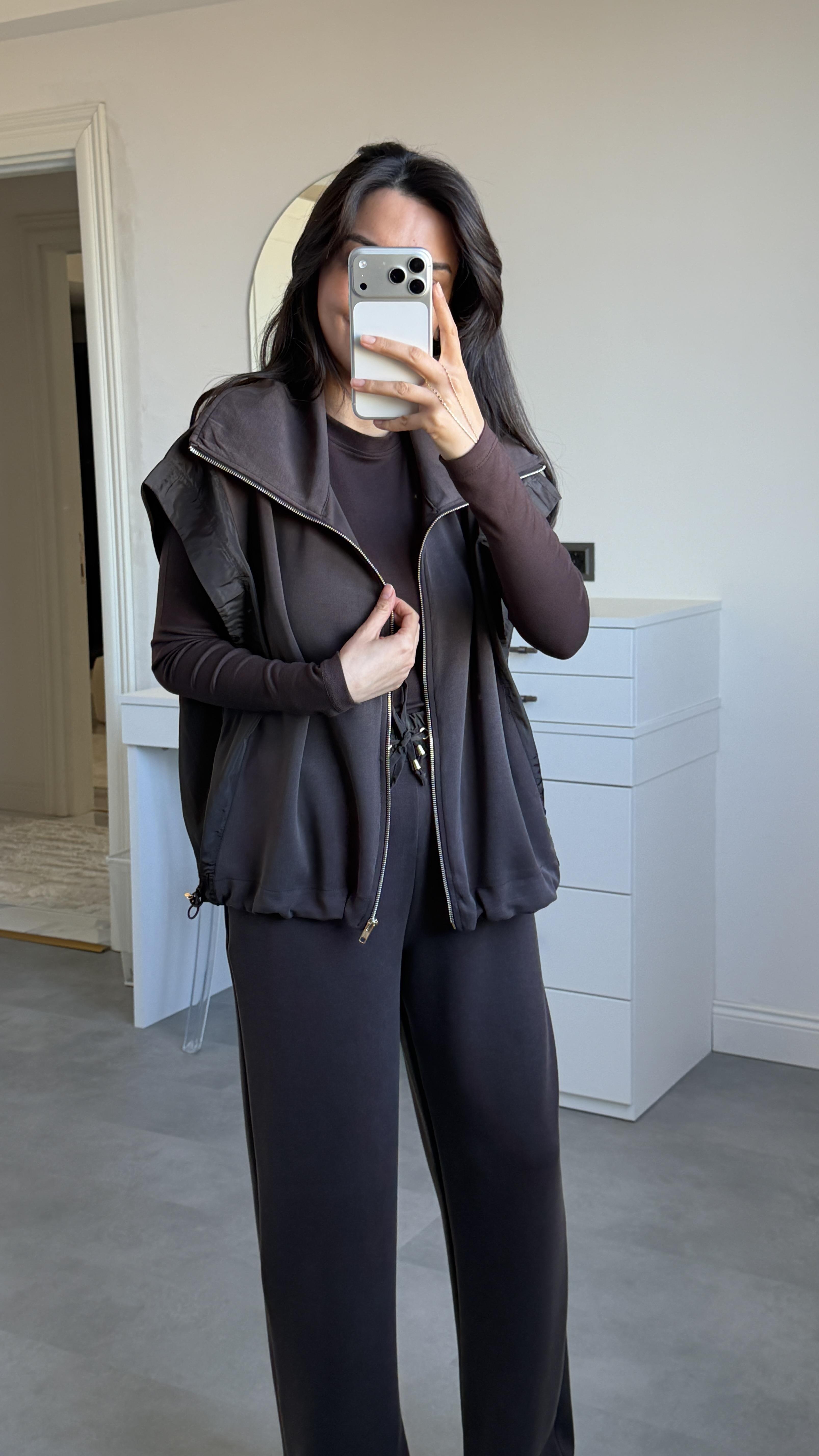 Nw Yelekli Takım - Kahve