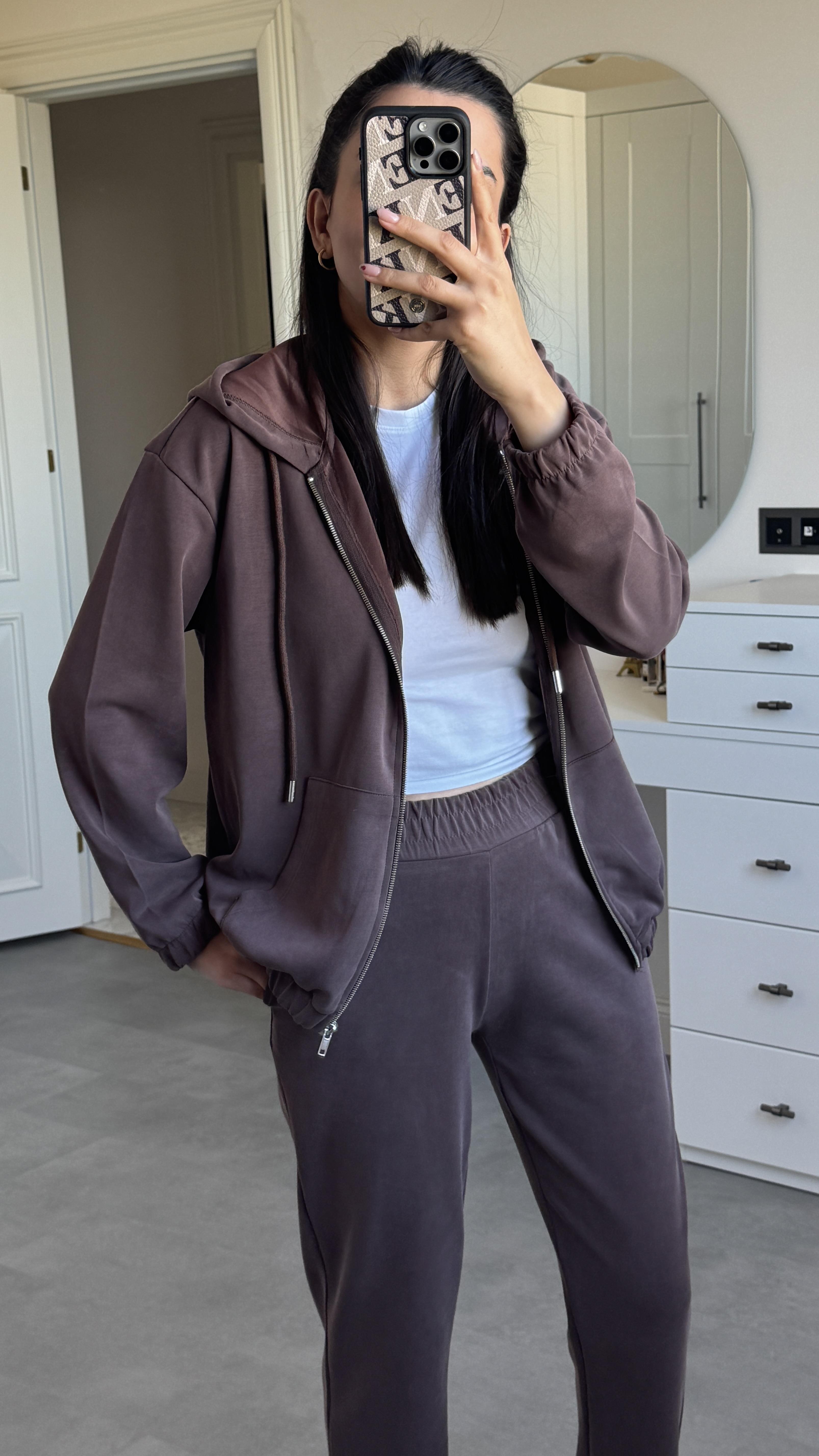 Oysh Modal Takım - Kahverengi 