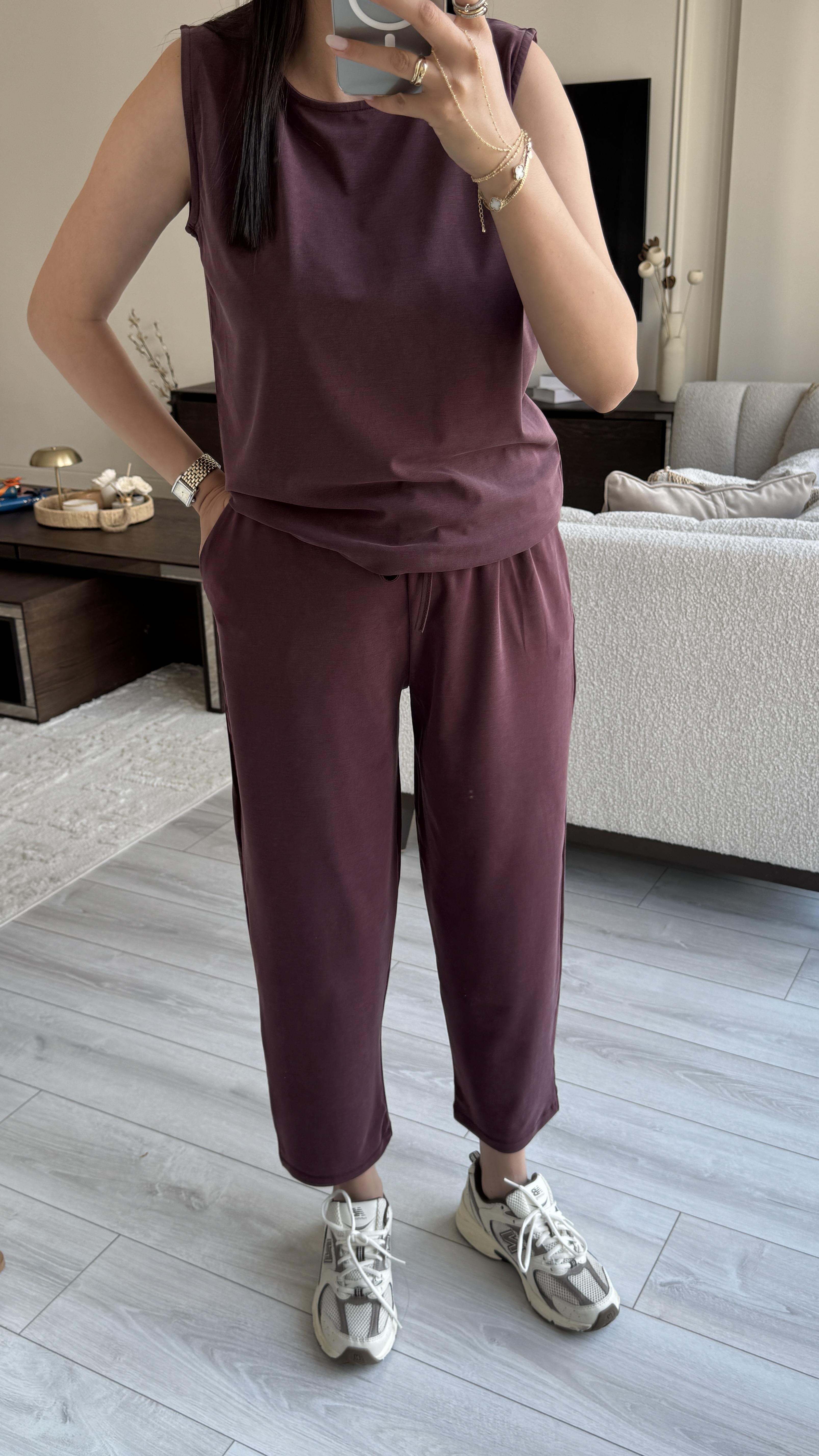 Oysh Sıfır Kol Takım - Bordo