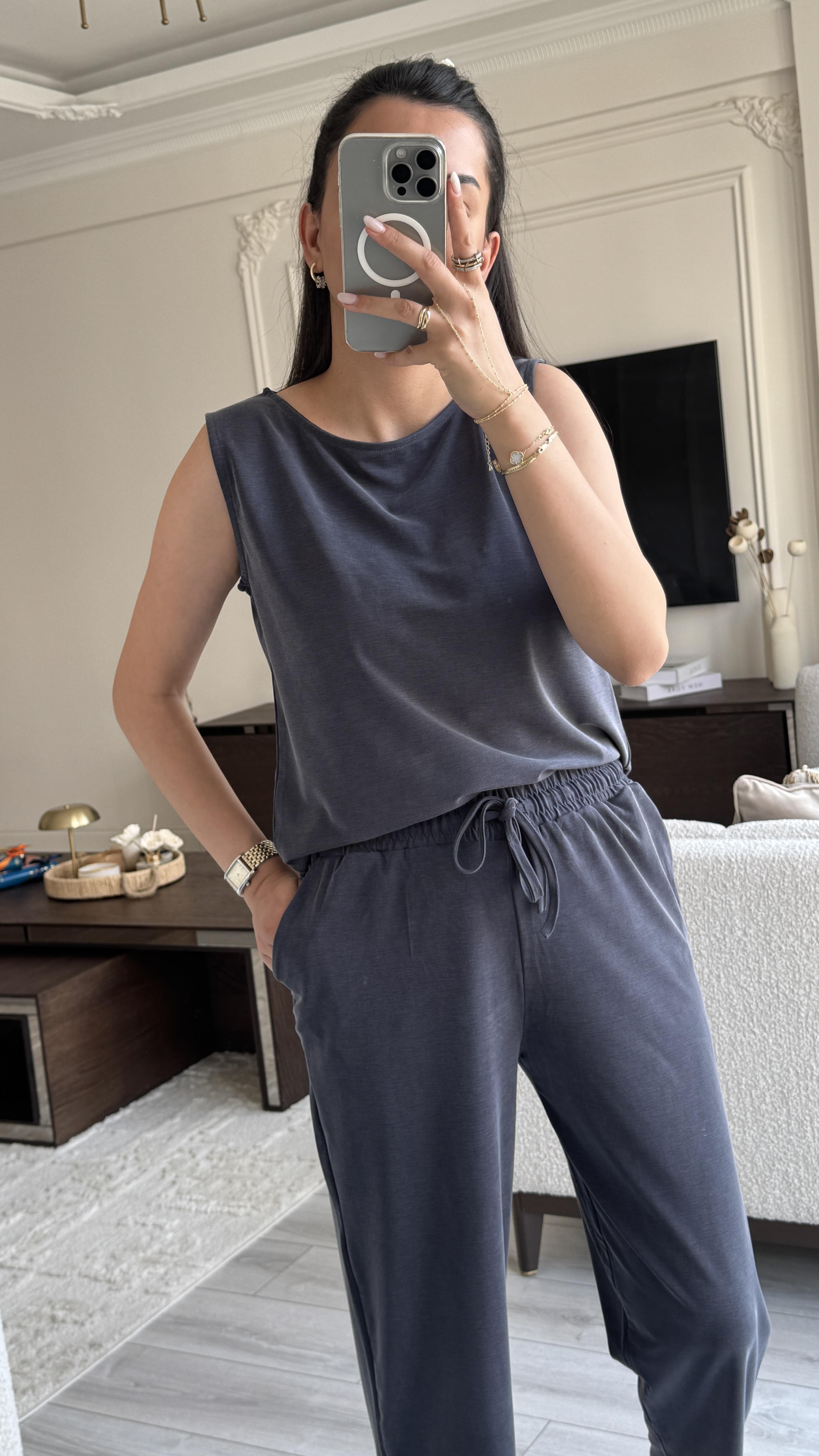 Oysh Sıfır Kol Takım - Lacivert