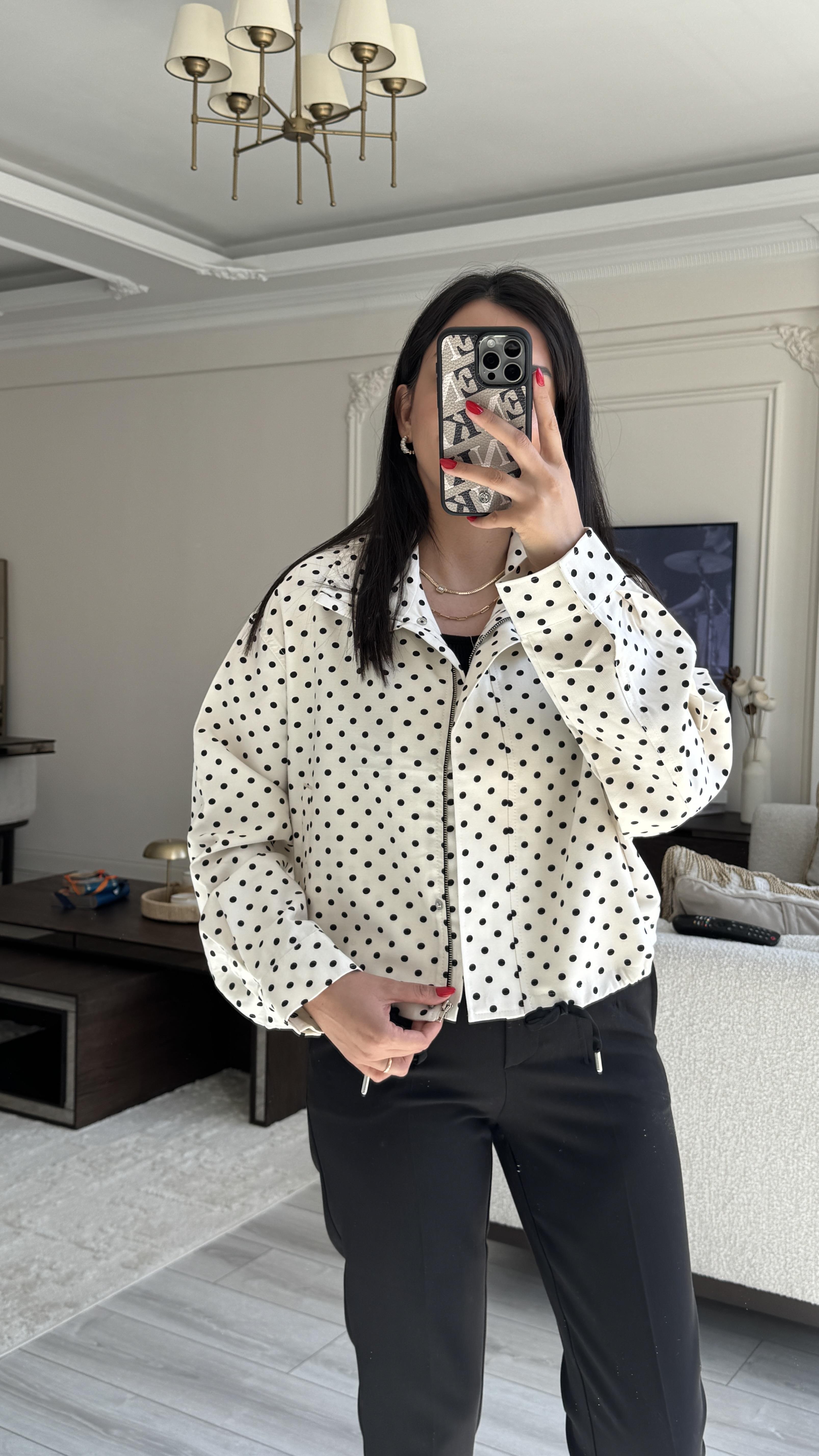 Puantiyeli Model Ceket 