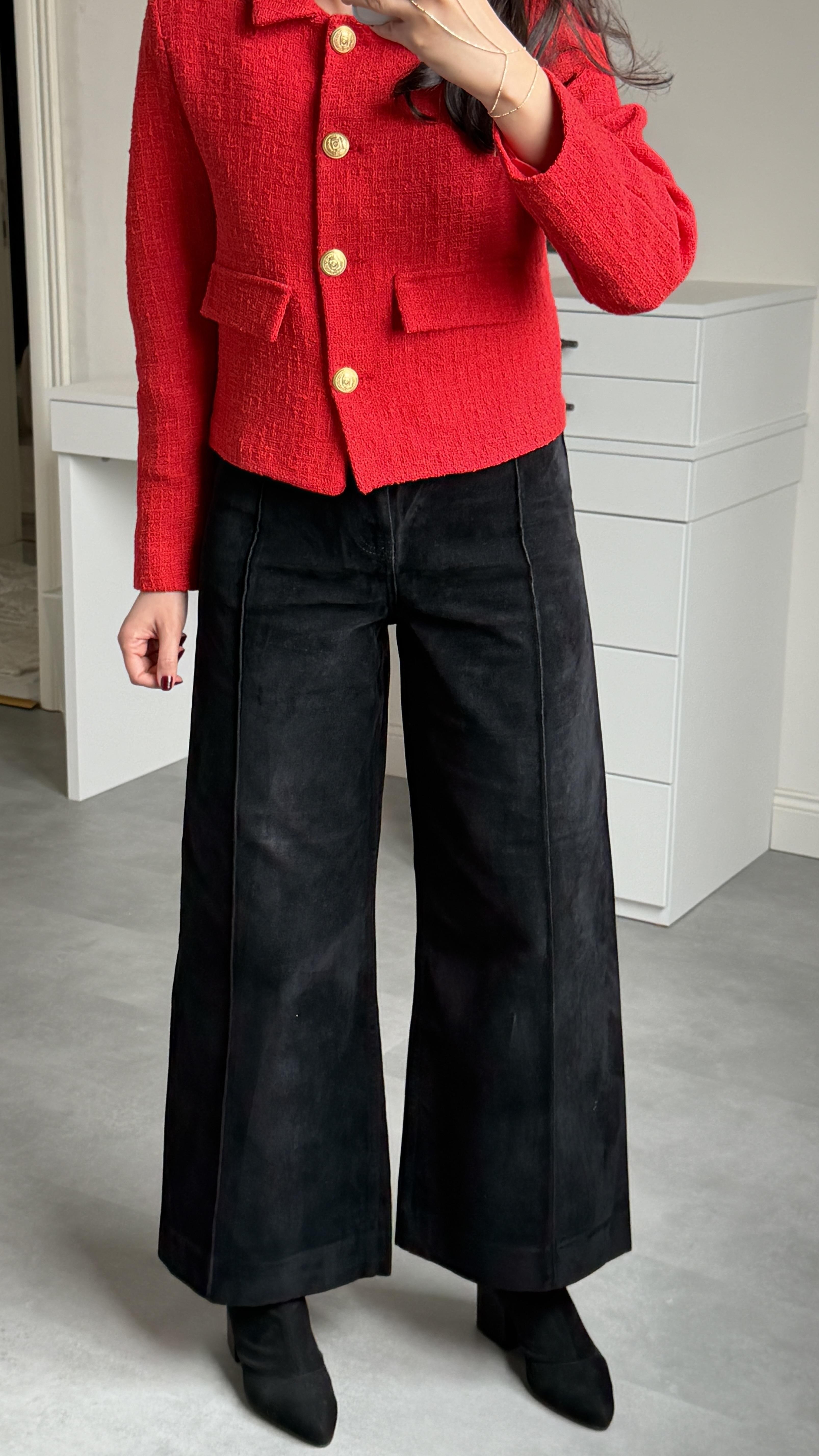 Zra Kadife Pantolon - Siyah