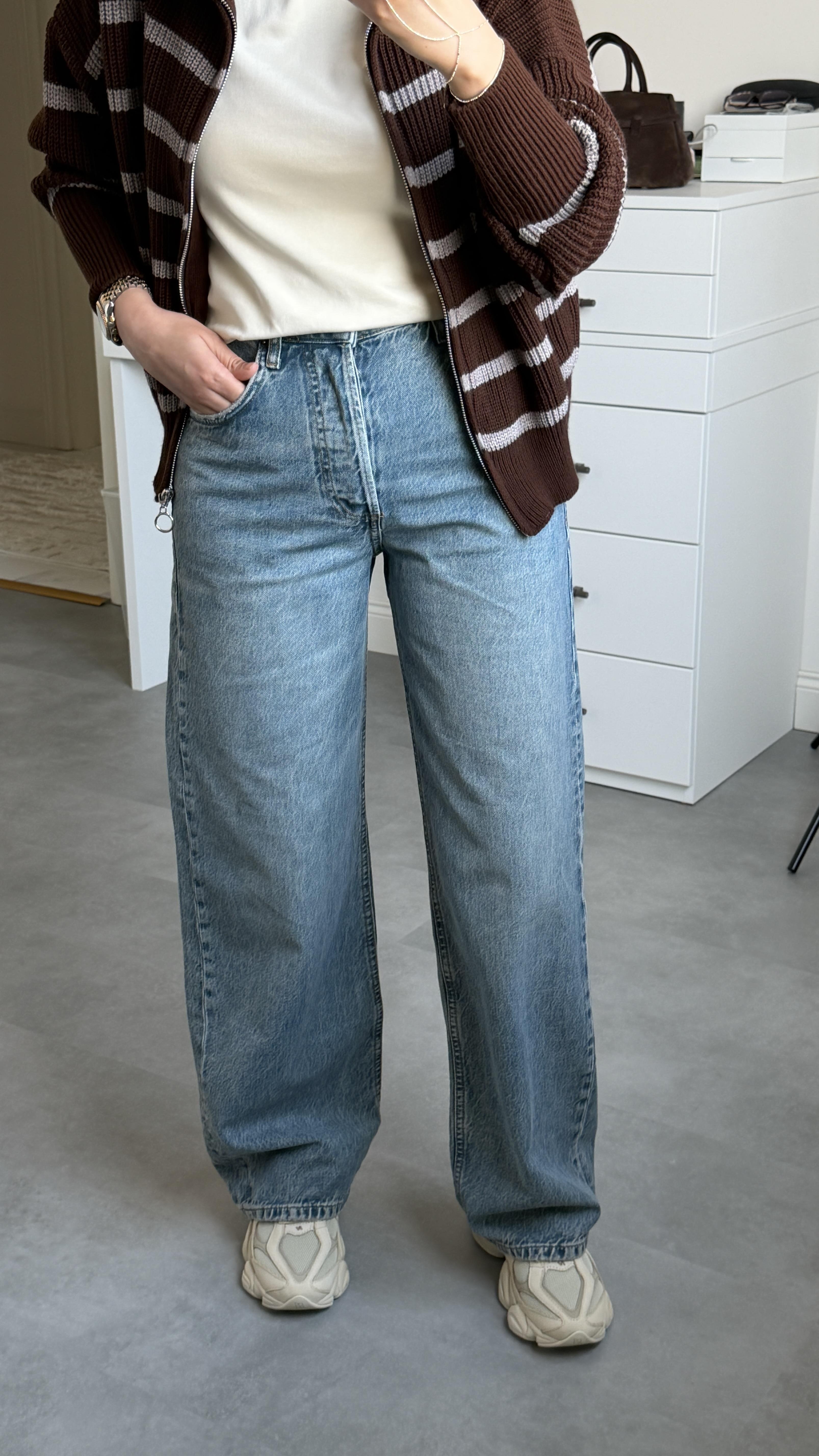 Zra Straight Jean - Buz Mavisi